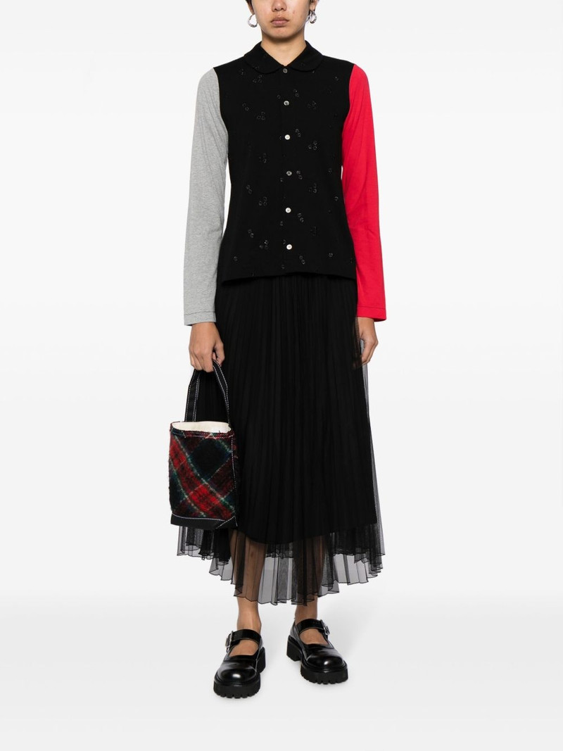 TAO Comme Des Garçons x Tembea checked cotton tote bag outlook