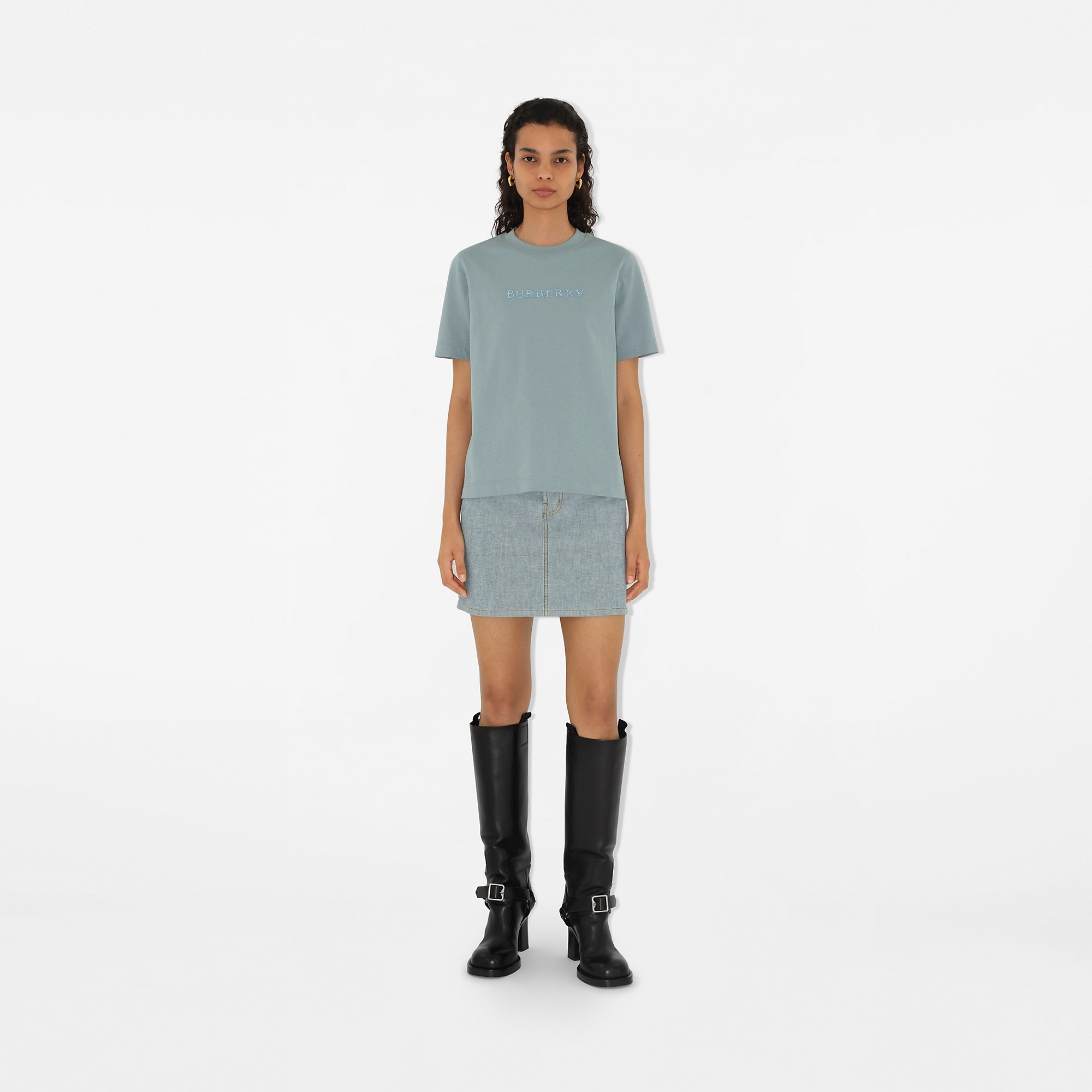 Burberry Paisley Logo Cotton T-shirt | REVERSIBLE