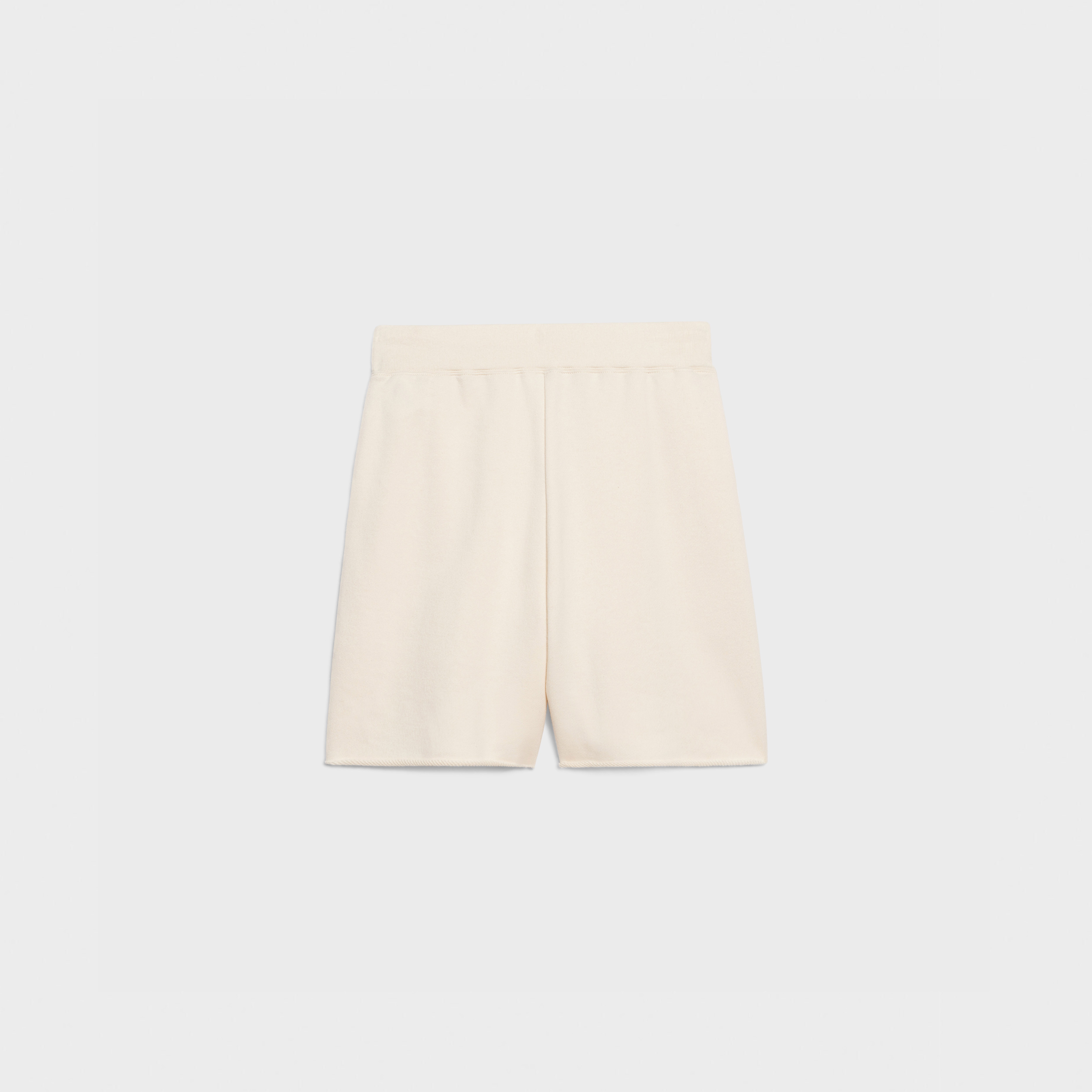 COTTON/CASHMERE SHORTS WITH TRIOMPHE EMBROIDERY - 2