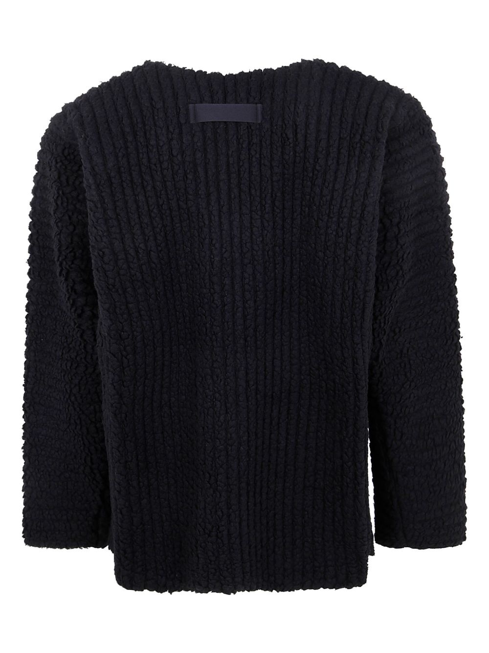 pleated fleece-texture jacket - 2