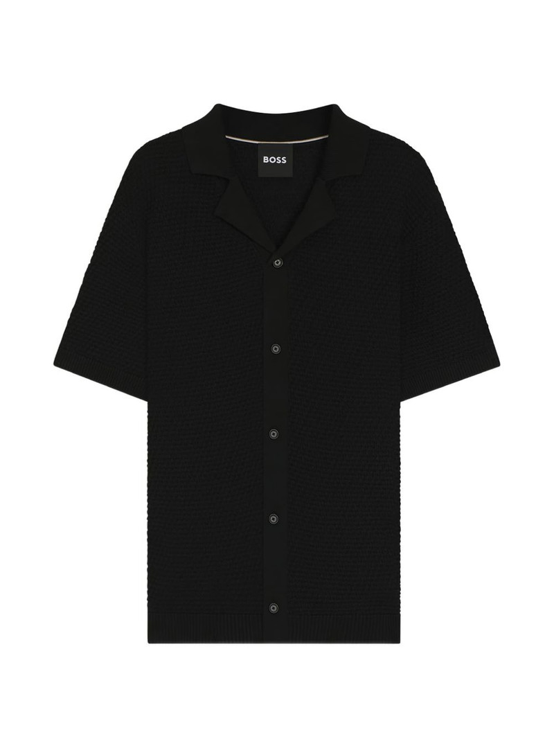 textured short-sleeve shirt 1