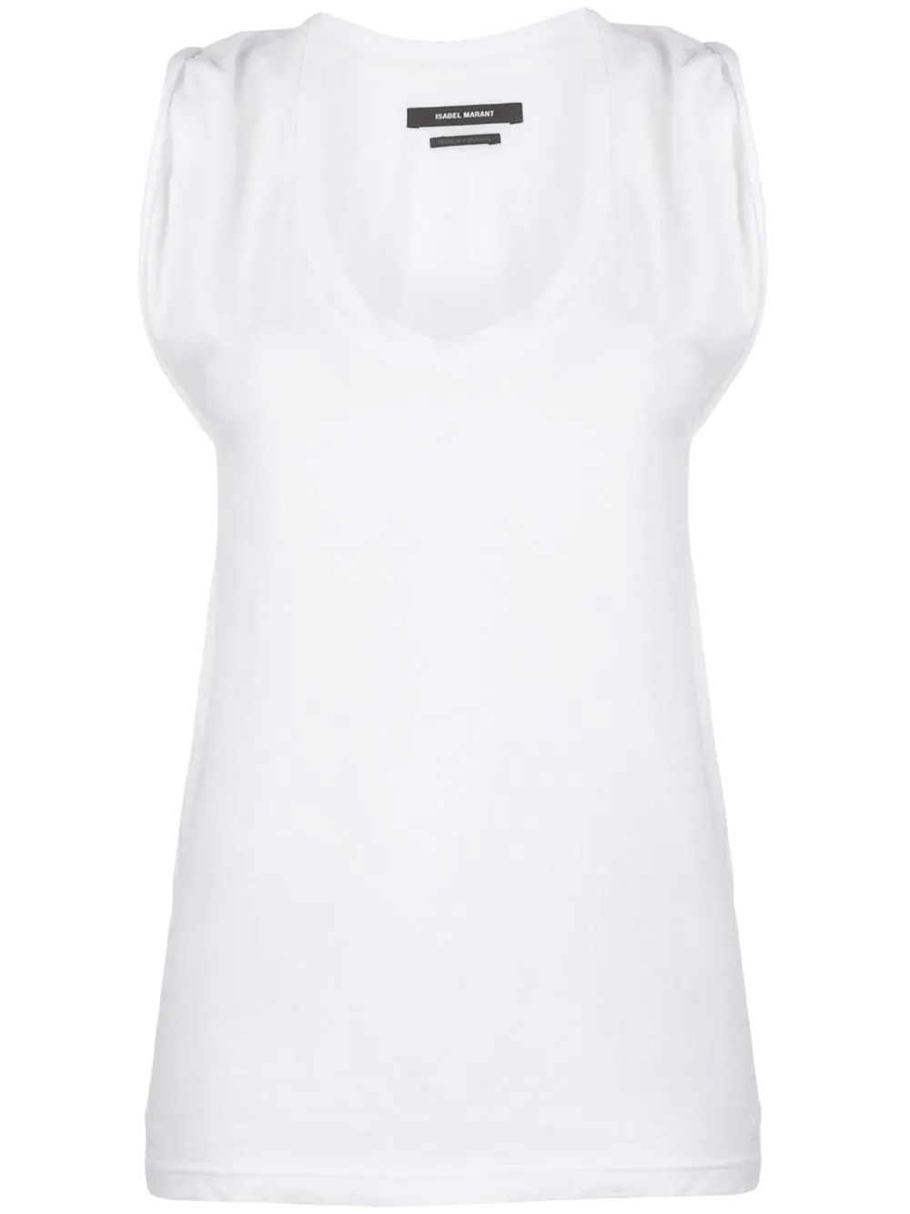 scoop neck vest - 1