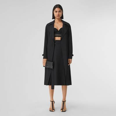 Burberry D-ring Detail Wool Pleated Skirt outlook