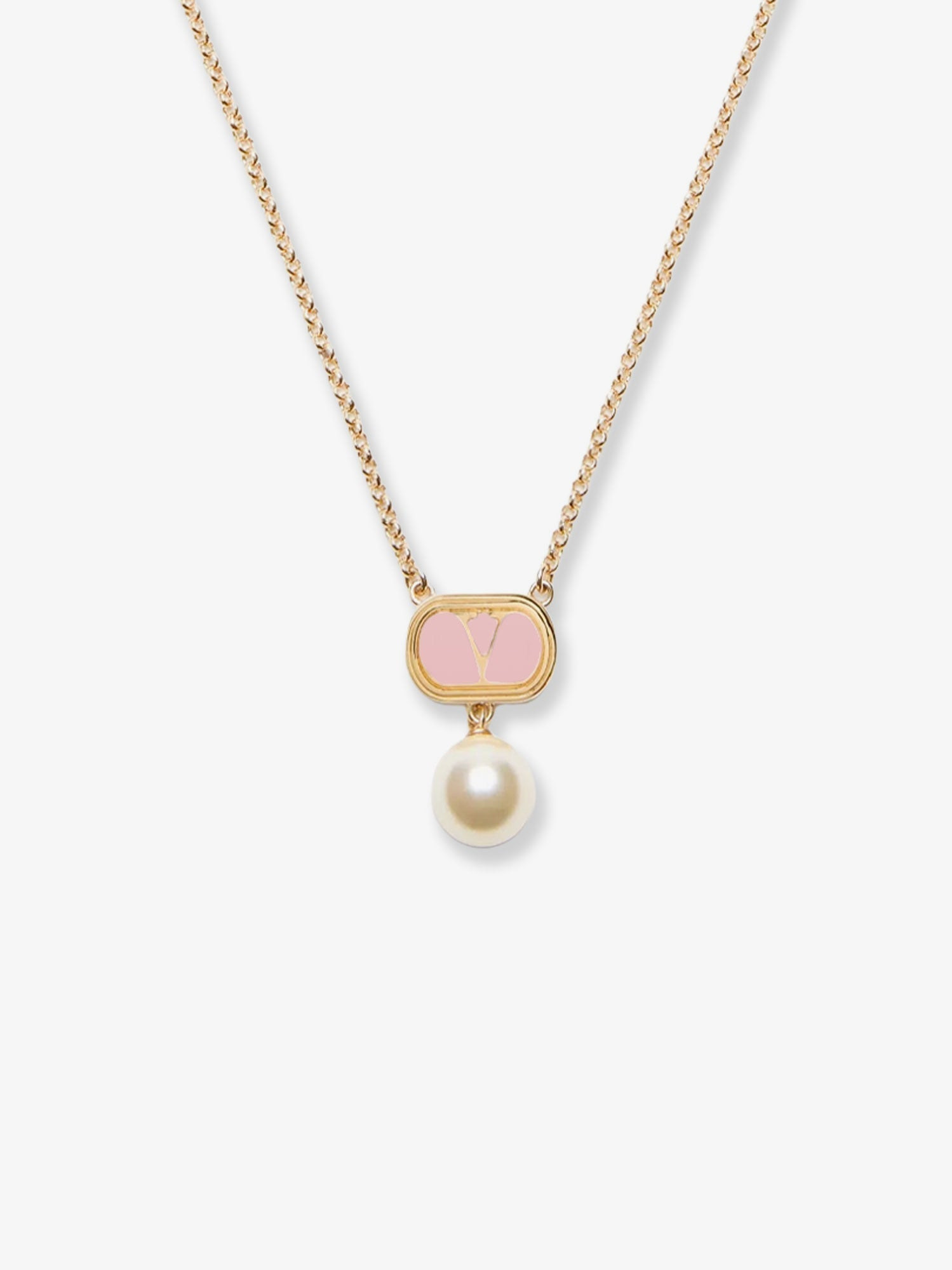 Valentino Garavani Women Ovalette Metal Necklace - 3
