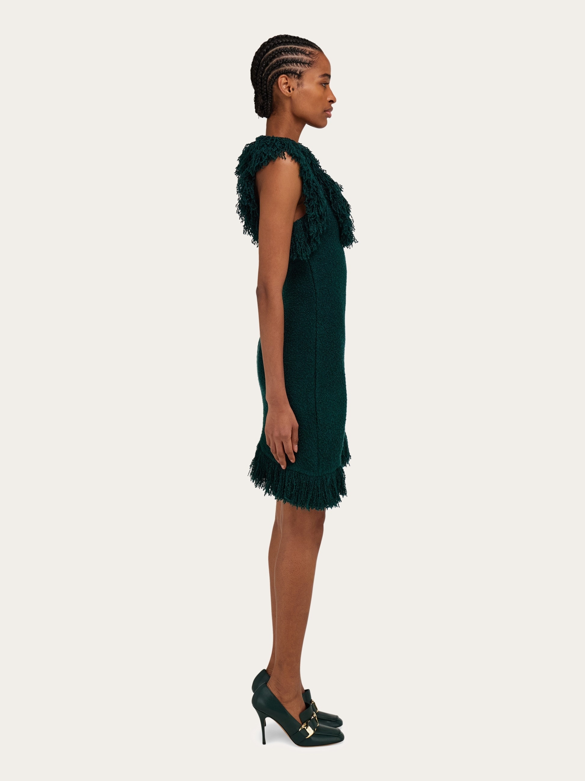Mini dress with fringe detail - 3