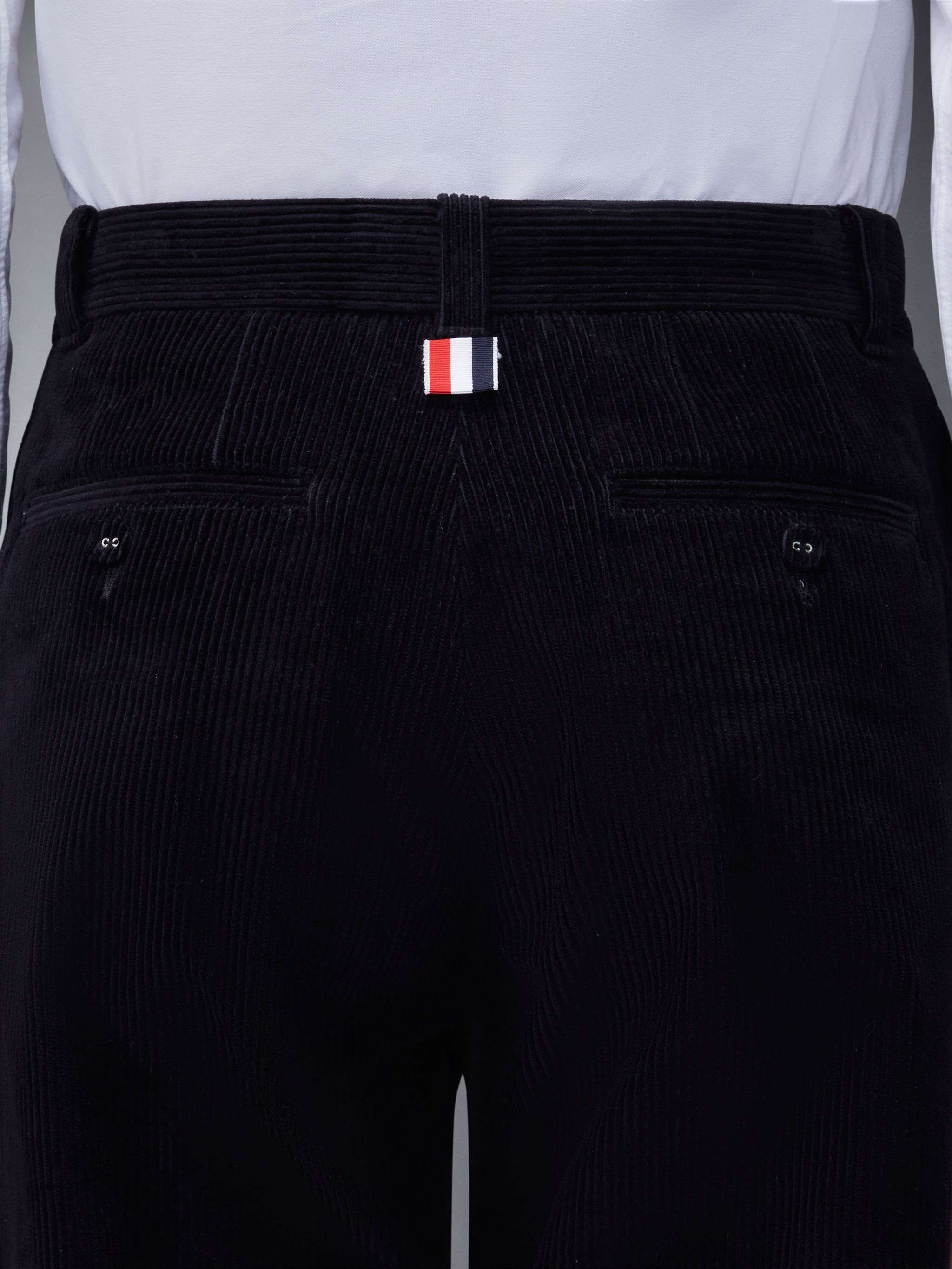 Corduroy Single Welt Pocket Straight Trouser - 4