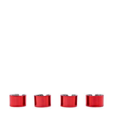 MM6 Maison Margiela Set of 4 Rings in Red outlook