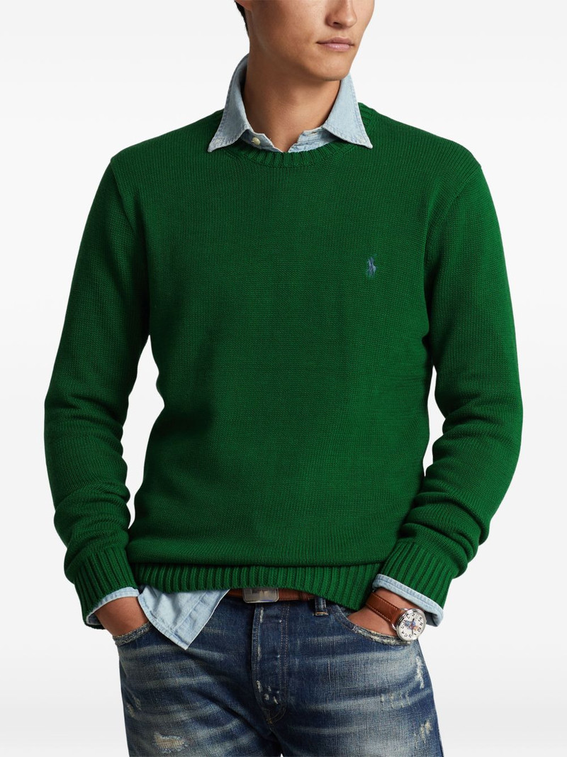 crewneck logo-embroidery sweater 3