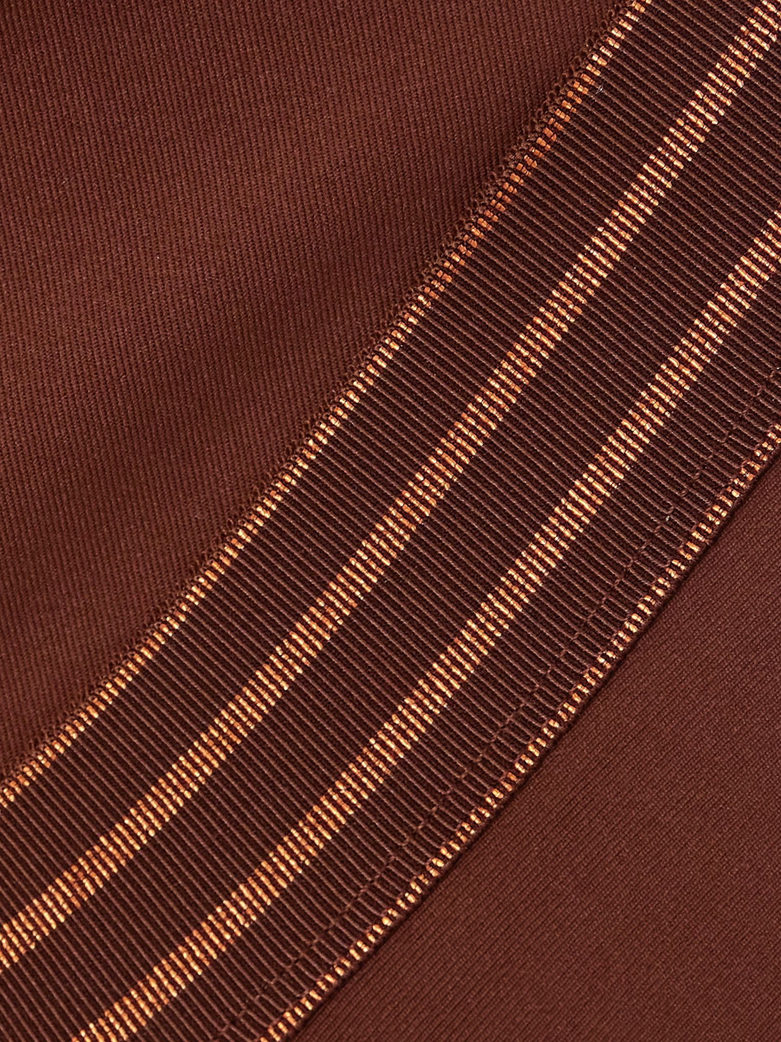 Evening Numero metallic striped halterneck swimsuit Brown - 4
