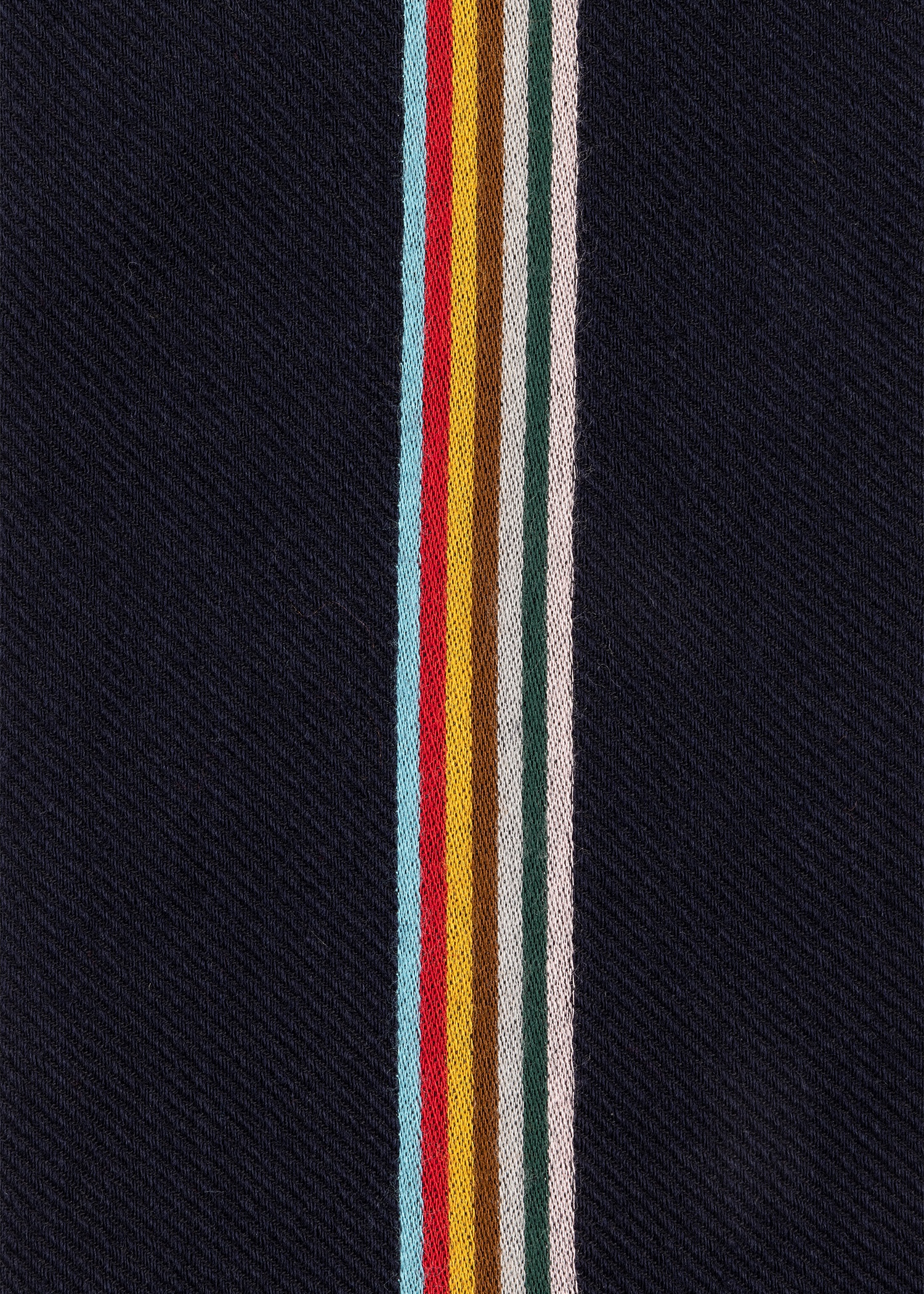 Navy 'Signature Stripe' Skinny Scarf - 3