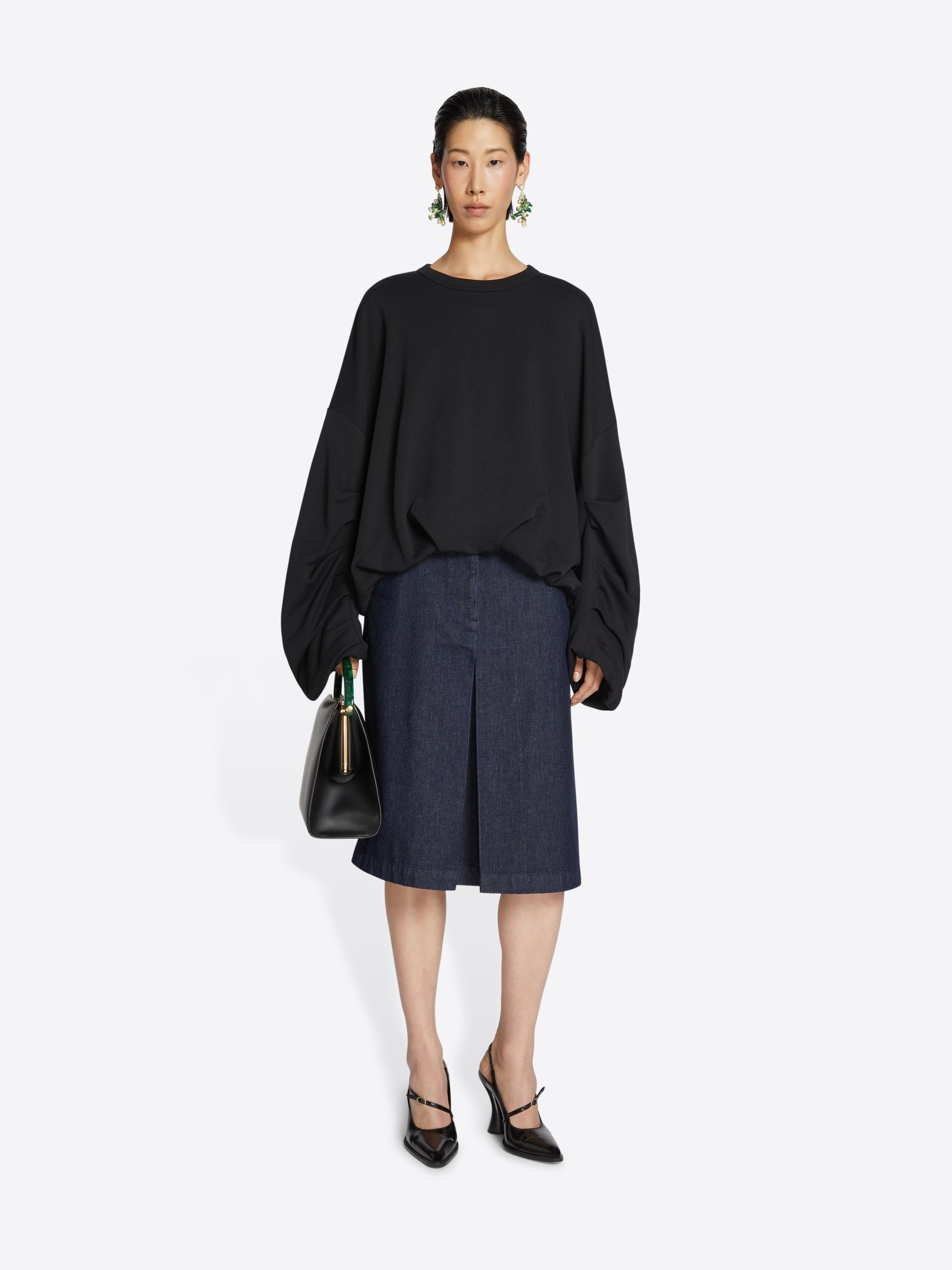 DRAPED SWEATSHIRT - 2