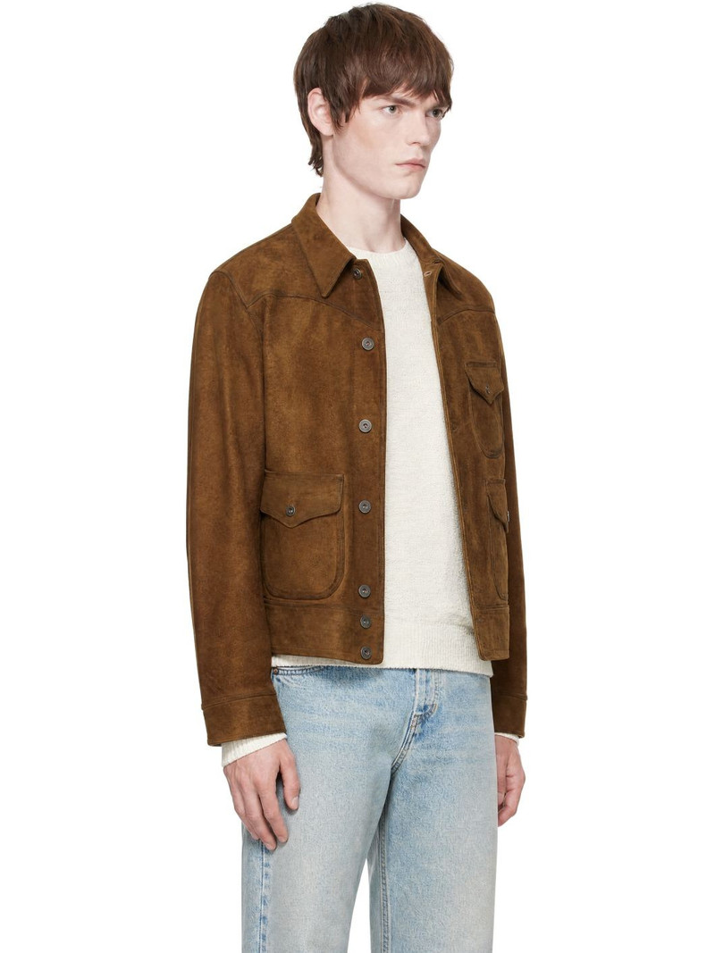 Brown Roughout Suede Jacket 2