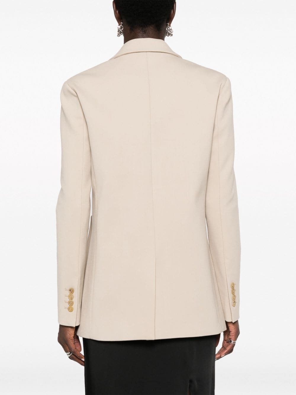 cut-out single-breasted blazer - 4