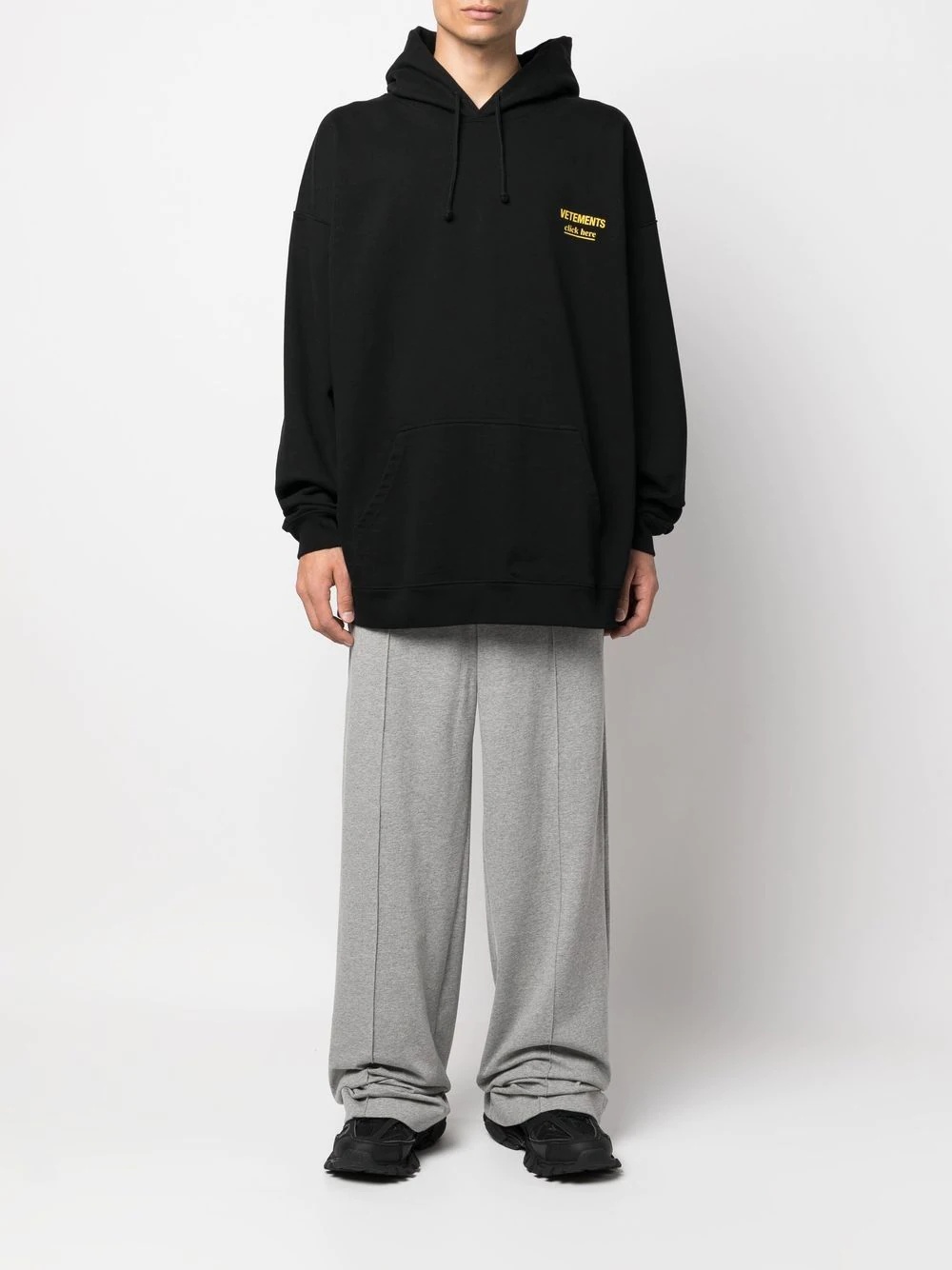 embroidered logo hoodie - 3