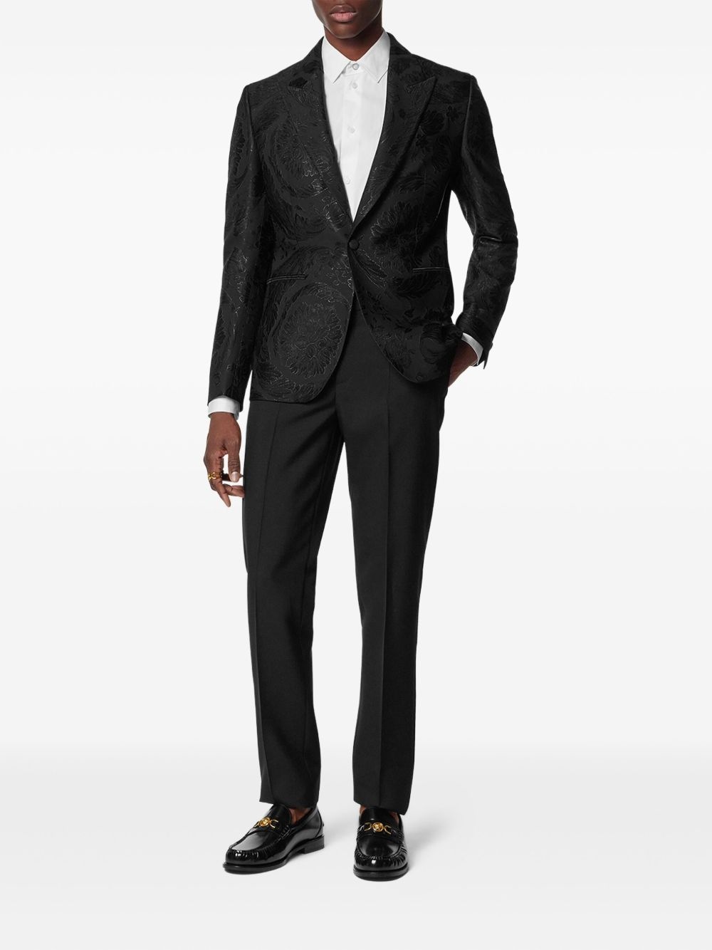 Barocco-jacquard blazer - 2
