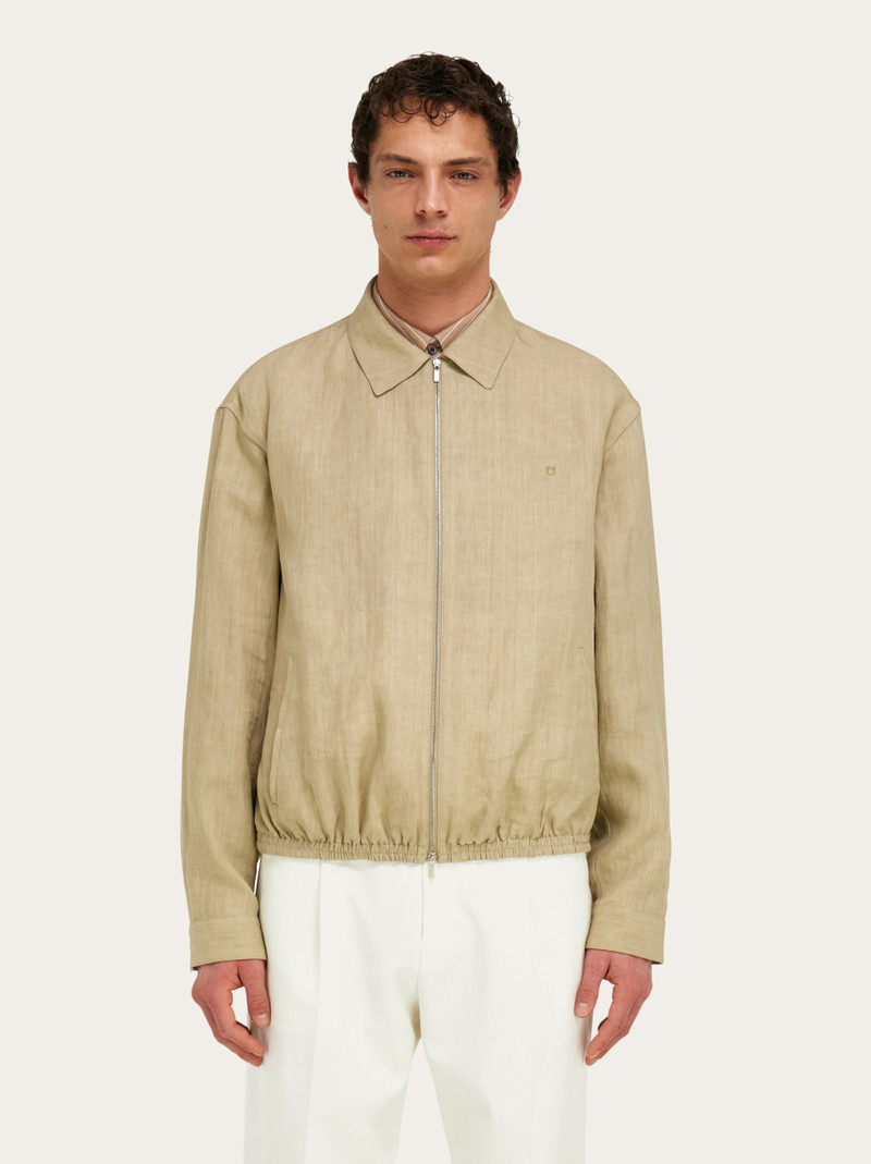 FERRAGAMO Linen blouson outlook