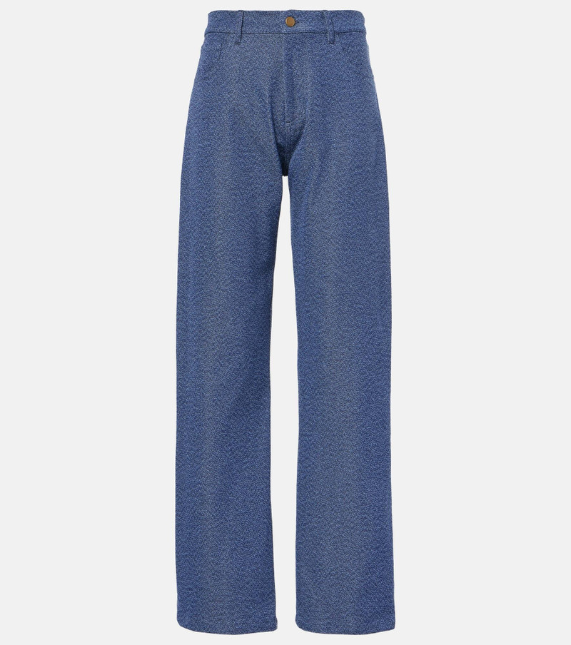 Axel cotton-blend straight pants - 1
