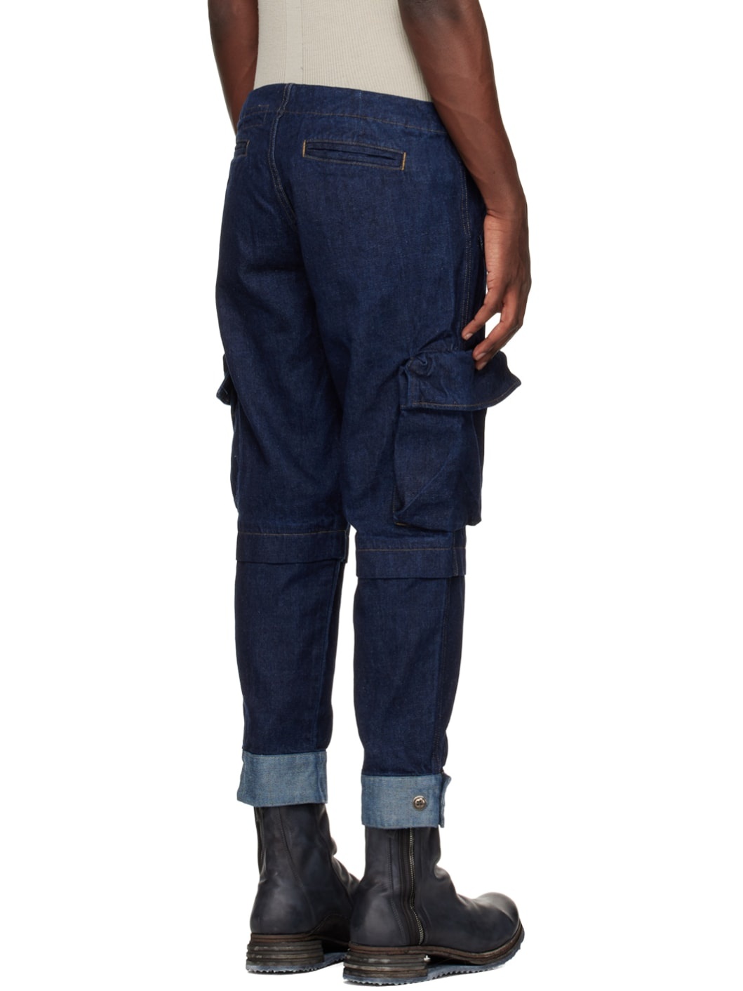 Blue Cargo Jeans - 3