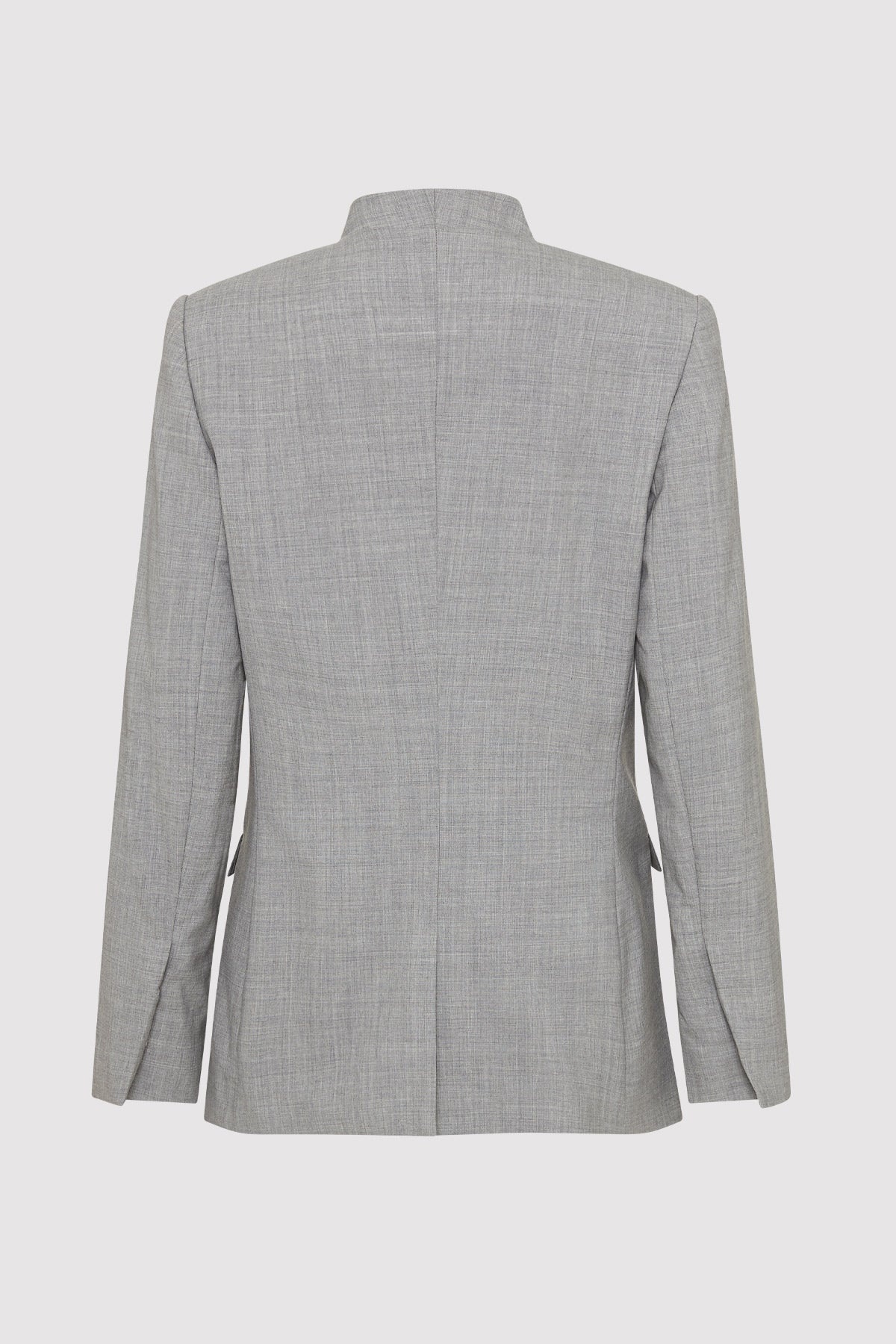 Shawl Collar Blazer - Grey - 6