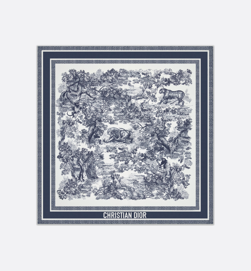 Toile de Jouy Sauvage 90 Square Scarf 1