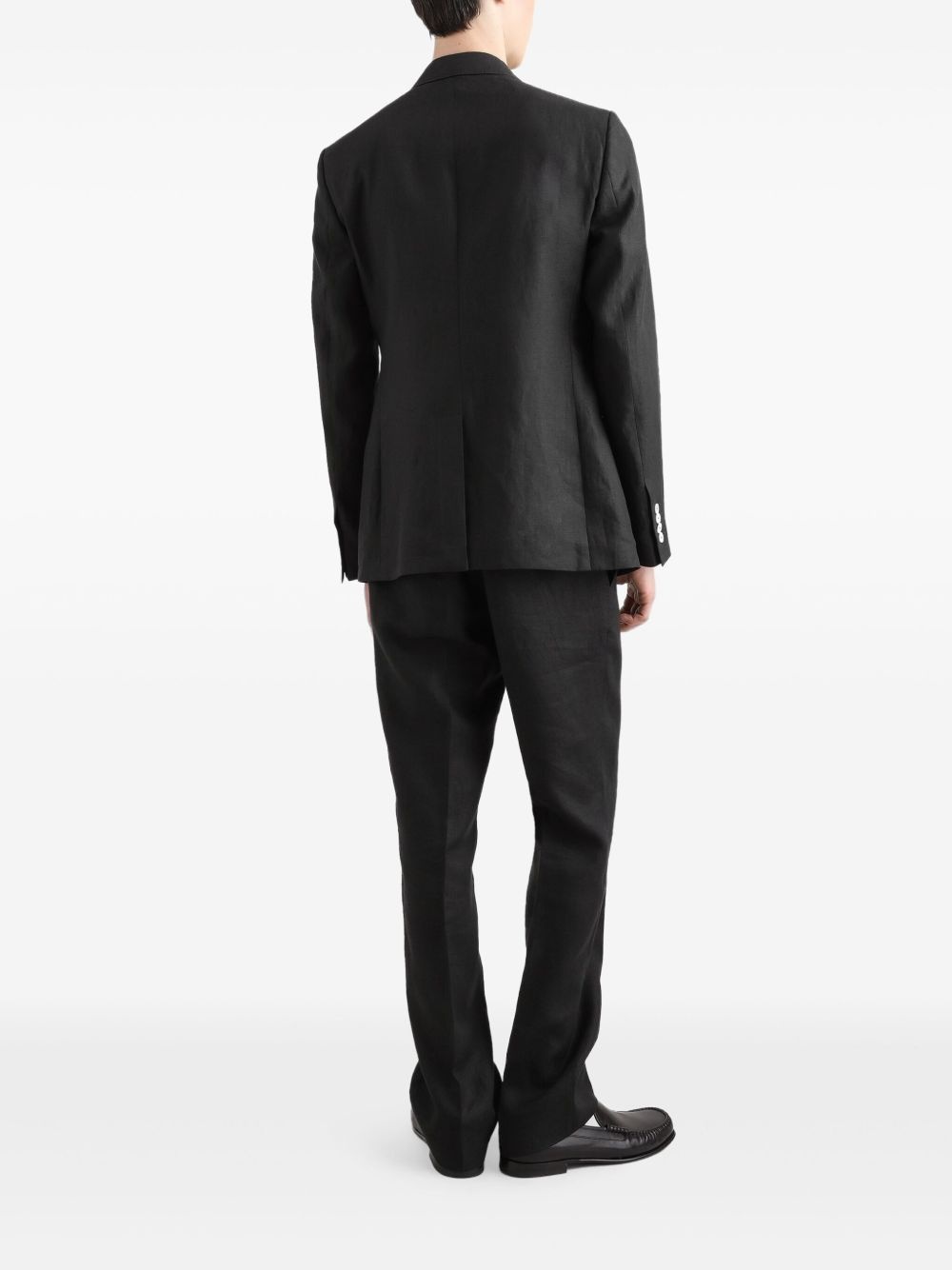 monogram-badge blazer - 3