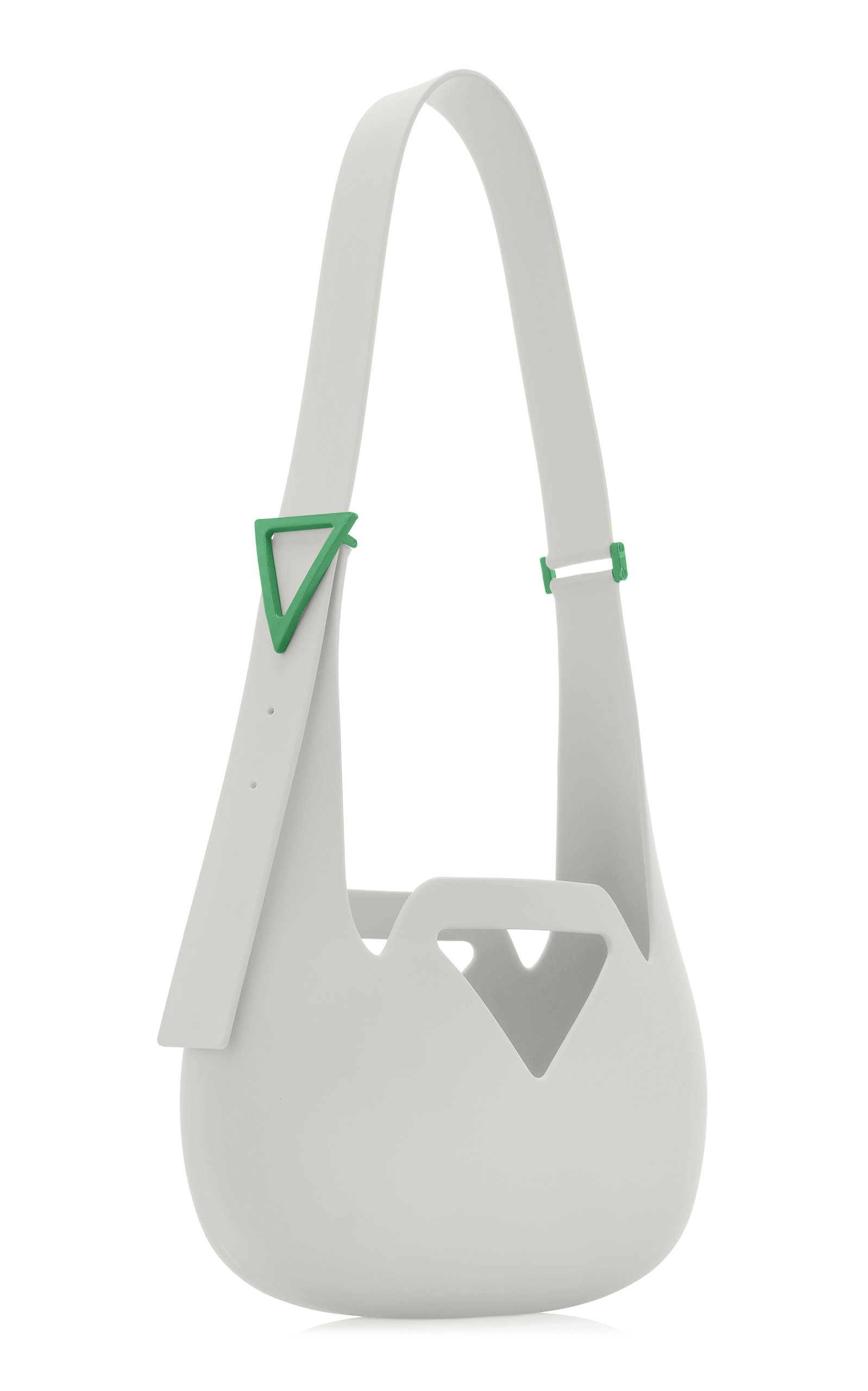 Small Punch Rubber Shoulder Bag white - 4