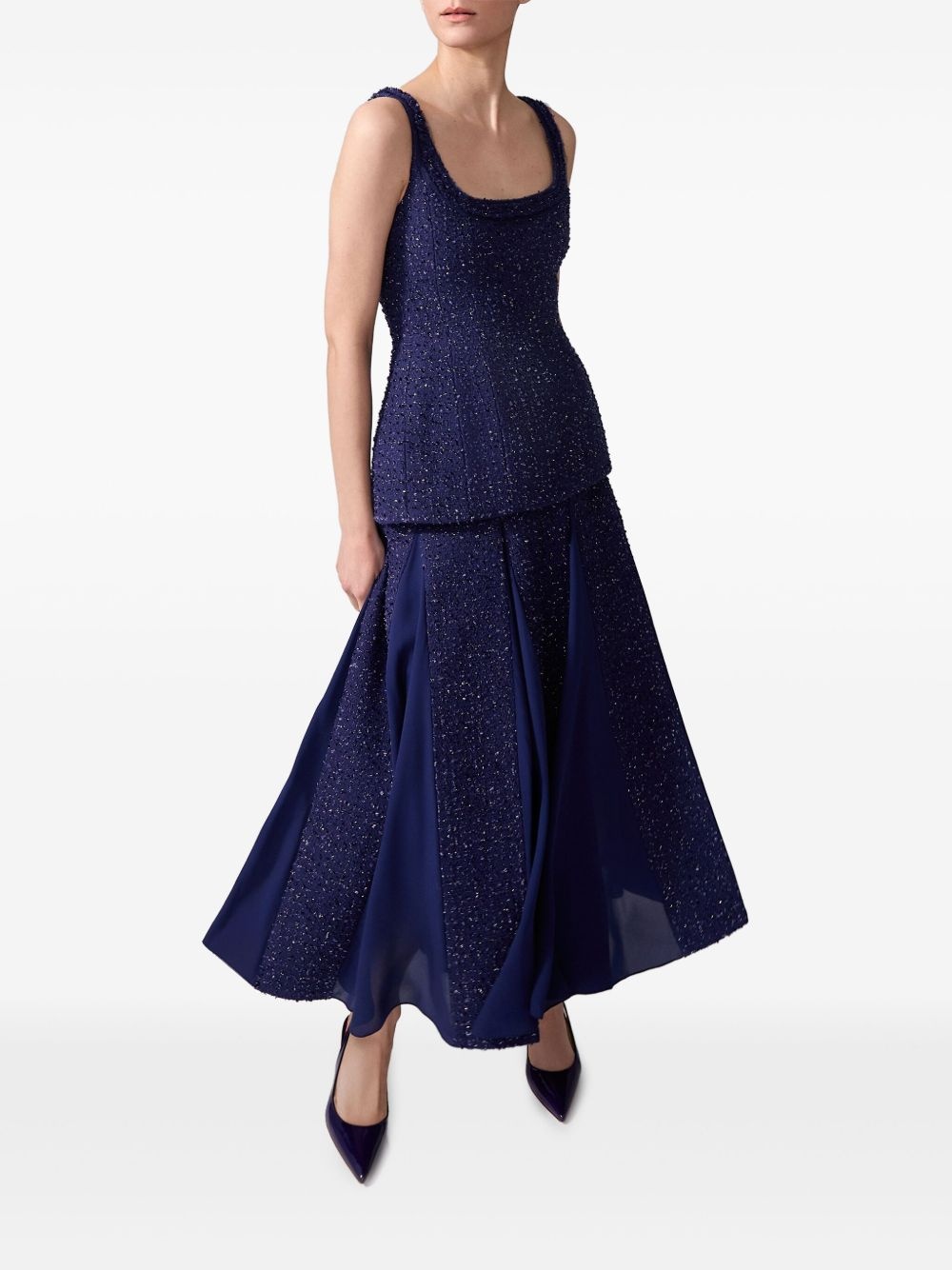 tweed midi skirt - 4
