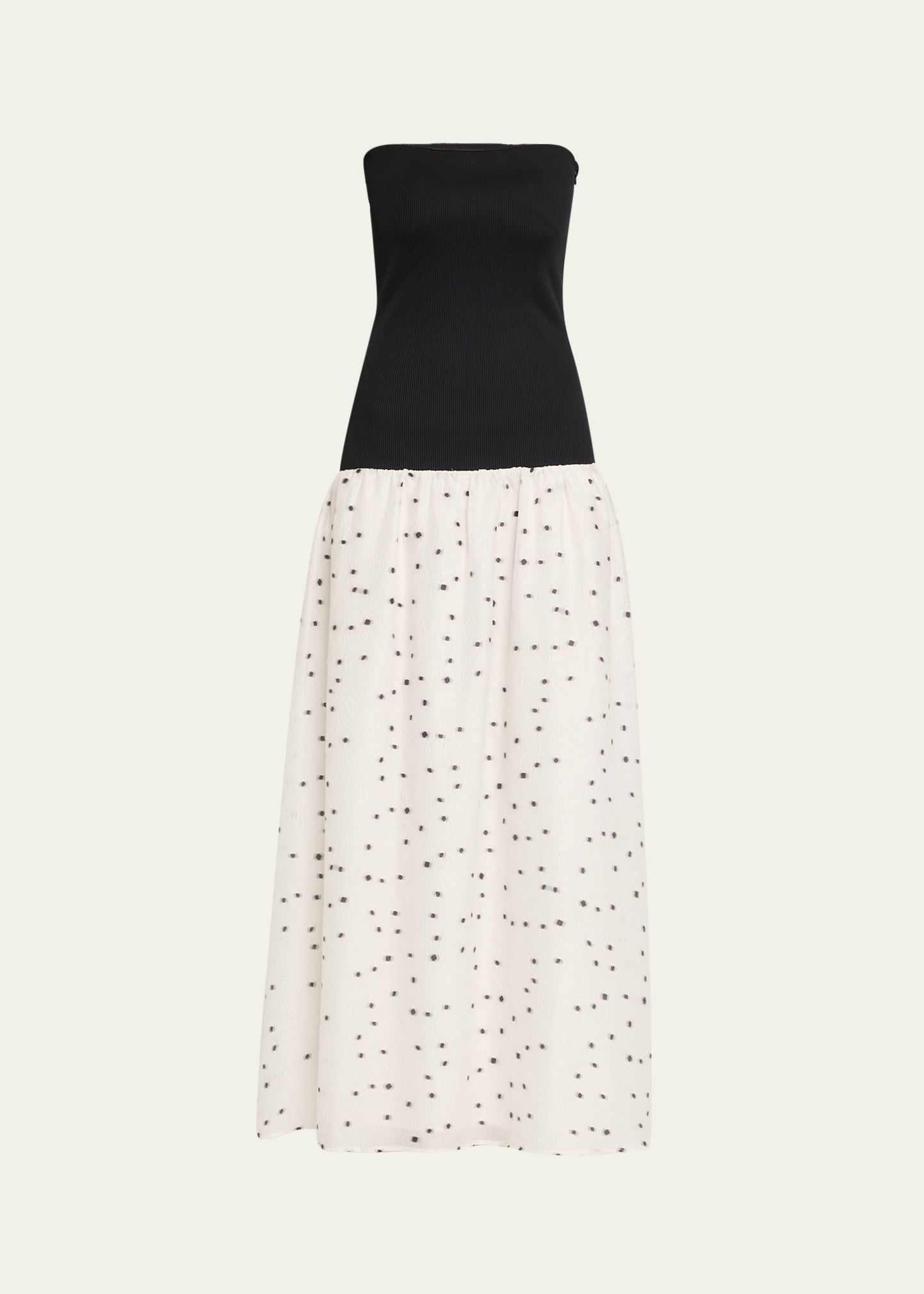 Amyra Strapless Drop-Waist Maxi Dress - 1