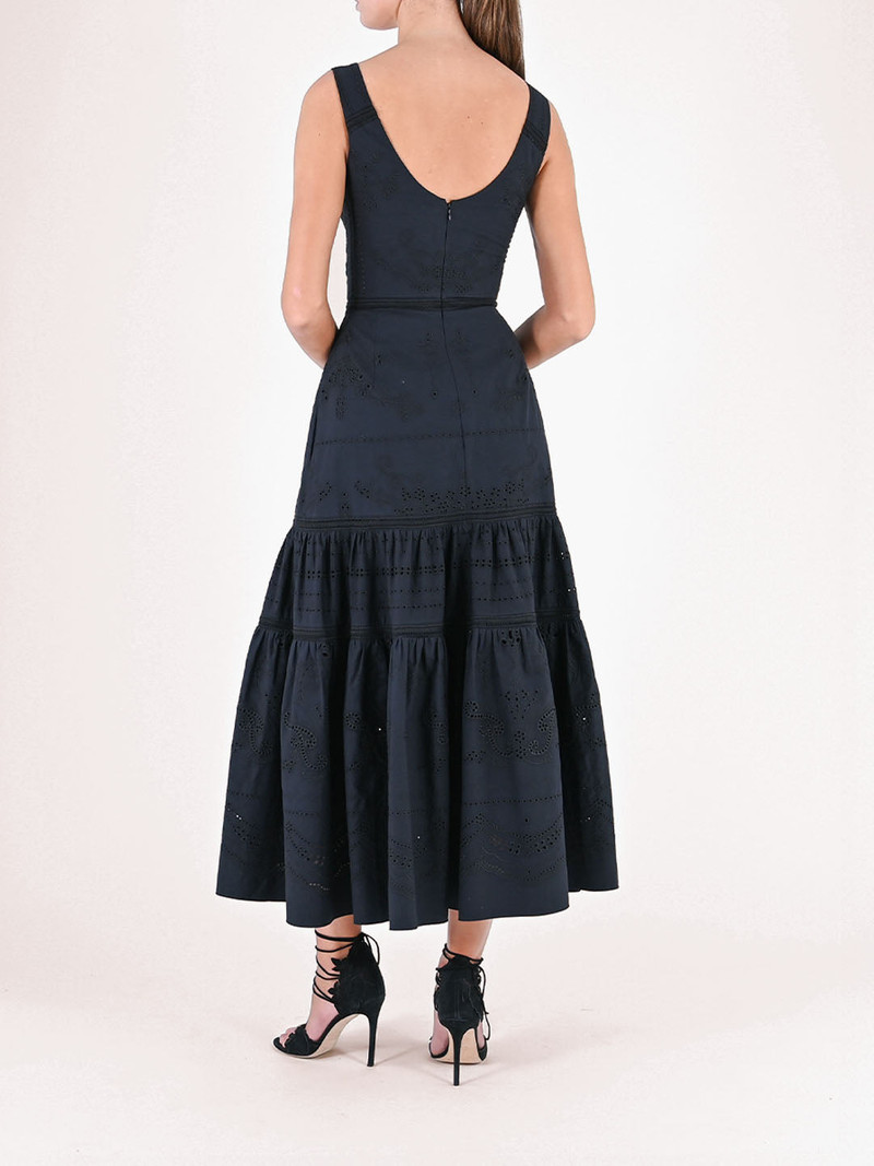 Marchesa VOILE TIERED MAXI DRESS outlook