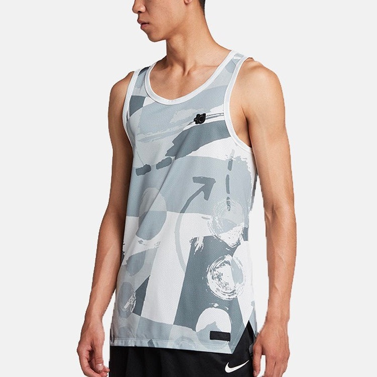 Nike KD TANK HYPERELITE Durant Men's Sports Training Basketball Vest Men's Grey 926265-043 - 4