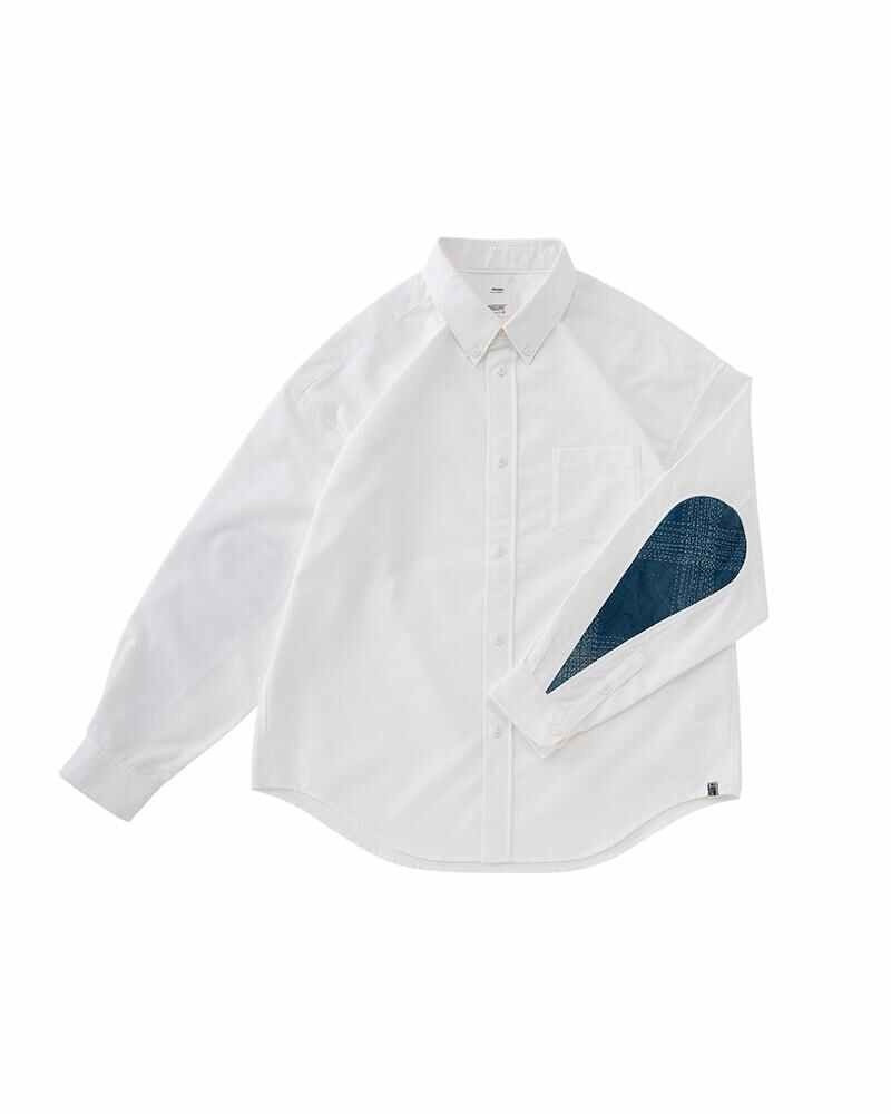 ALBACORE B.D. SHIRT L/S SASHIKO WHITE - 1