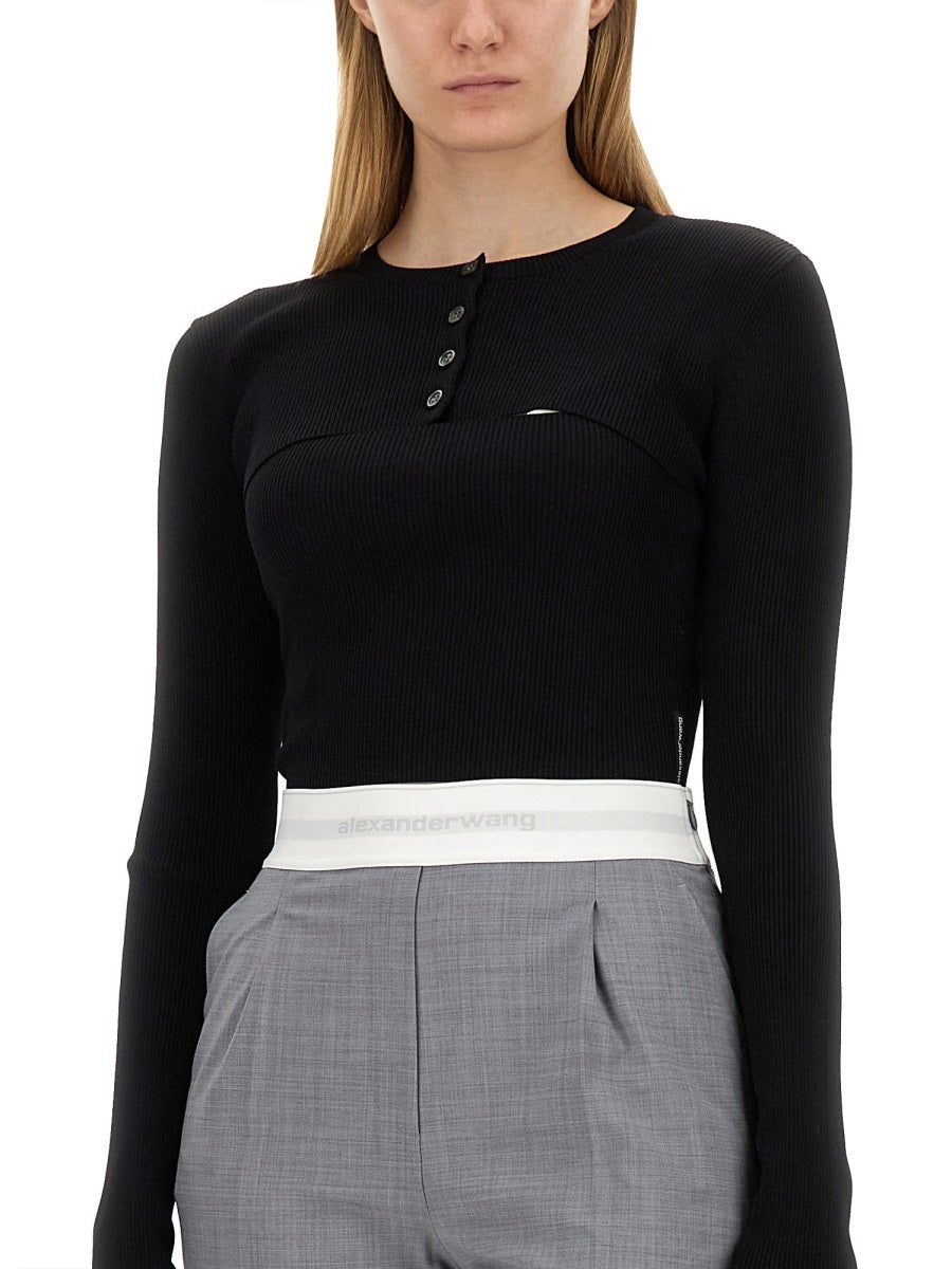Alexander Wang Women Cropped Sweater - 4