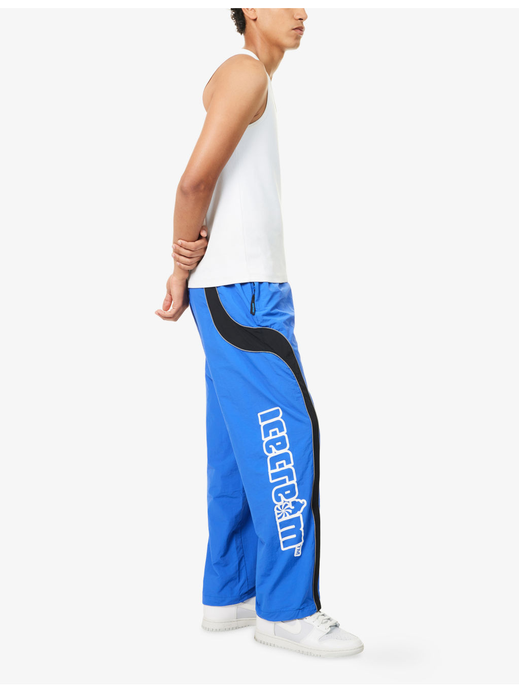Soft Serve Colour-Block Nylon Trousers - 2