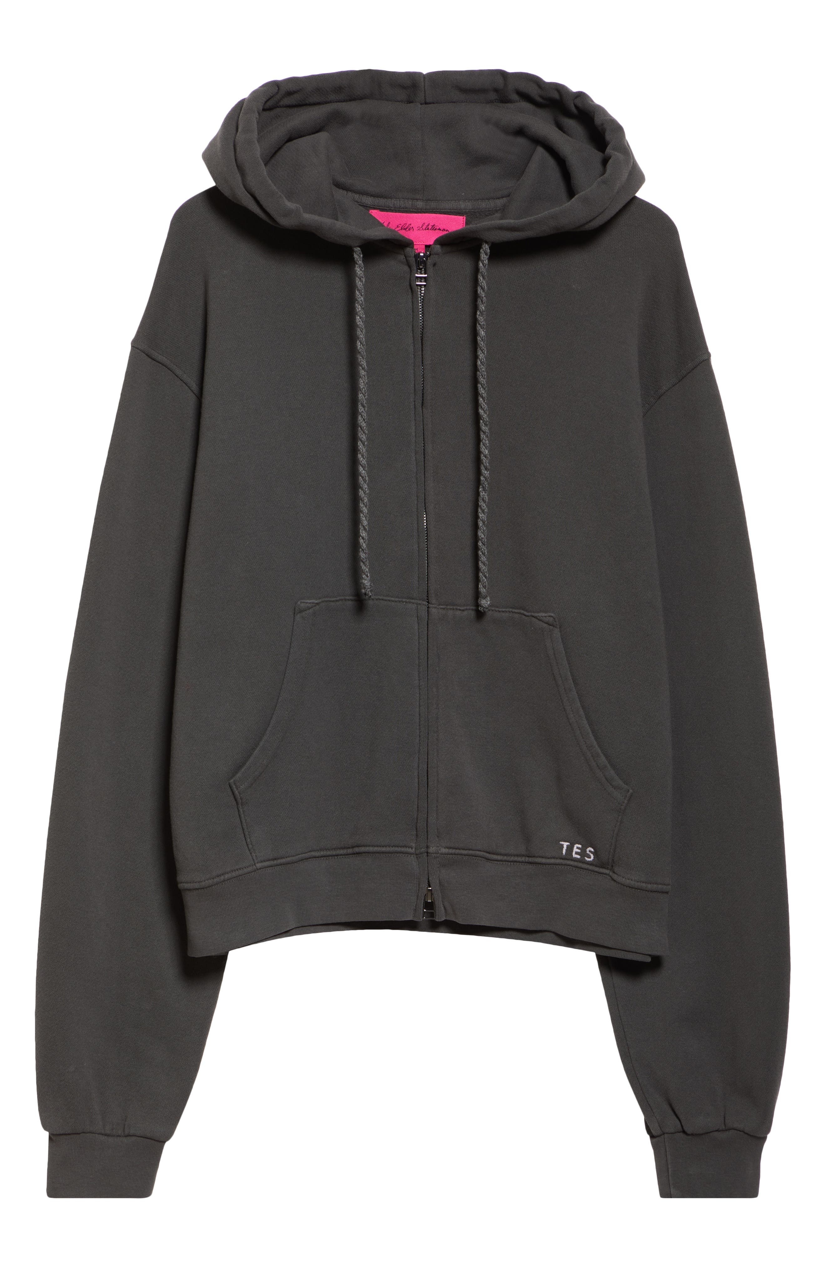 The Elder Statesman Daily Zip Hoodie in Coal at Nordstrom - 5