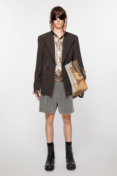 Acne Studios Cotton shorts - Faded black outlook