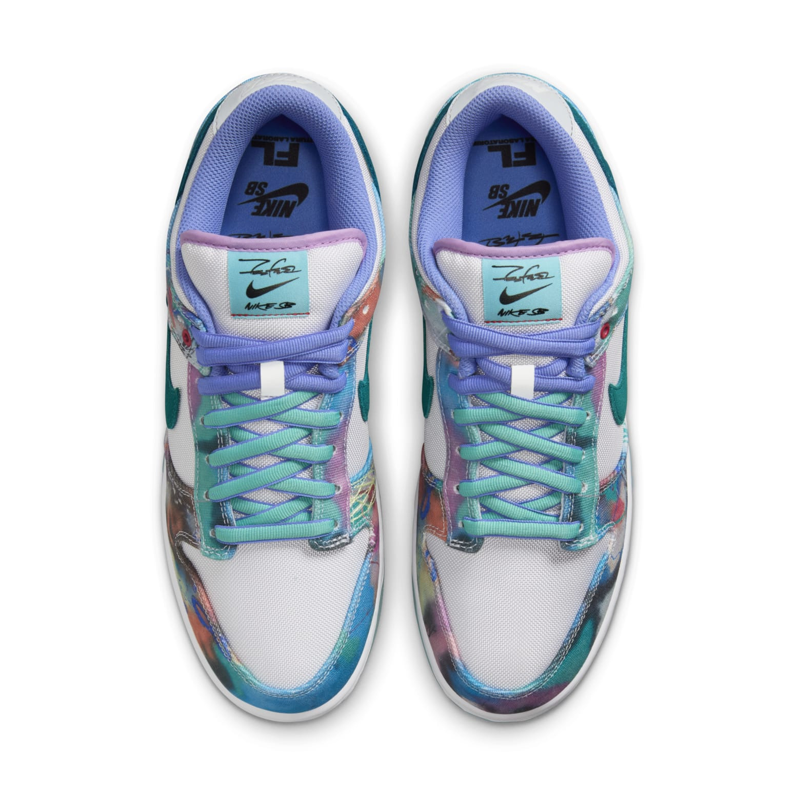 Nike x Futura Laboratories SB Dunk Low 'Bleached Aqua' HF6061-400 - 4