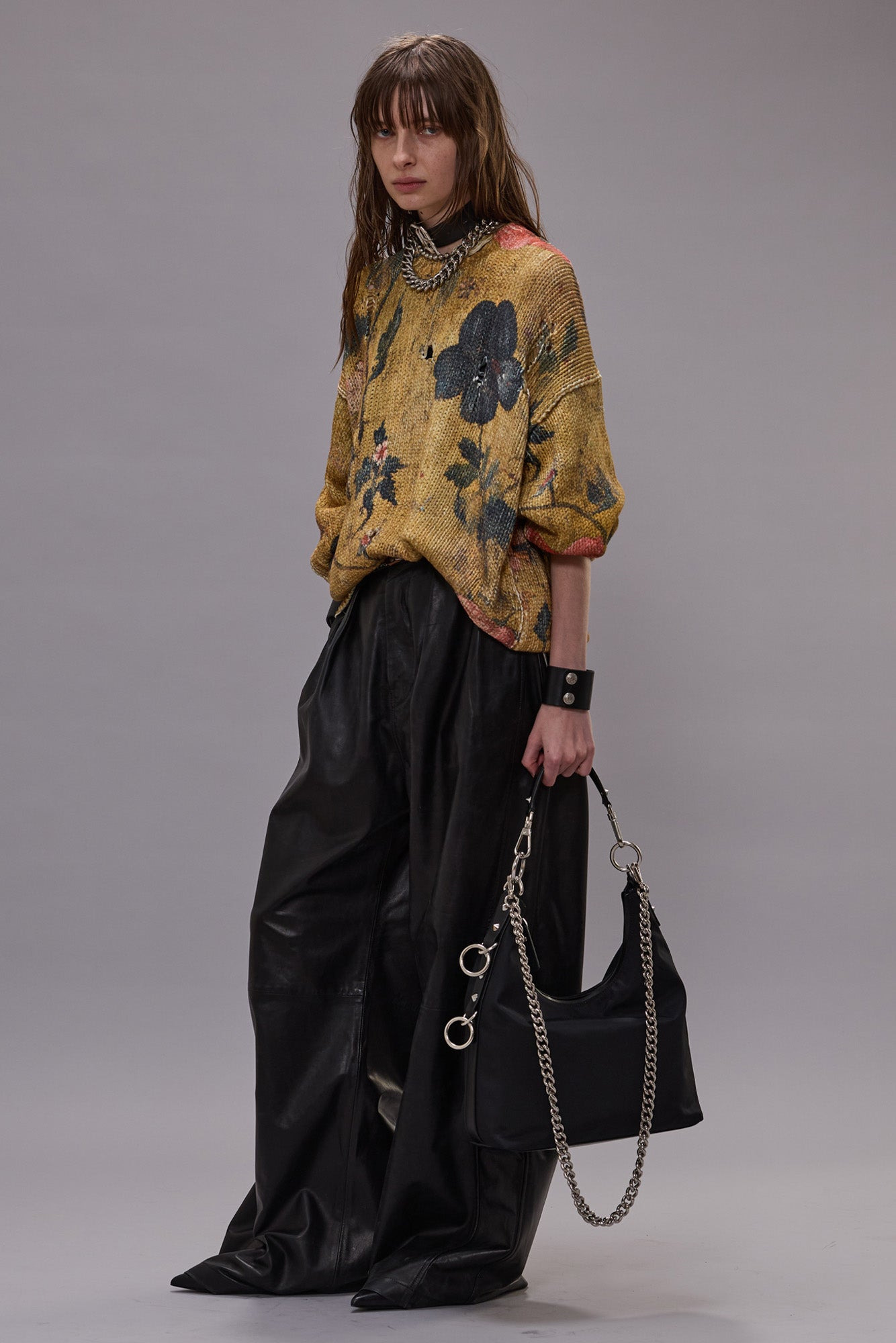 PRINTED OVERSIZED SWEATER - 2