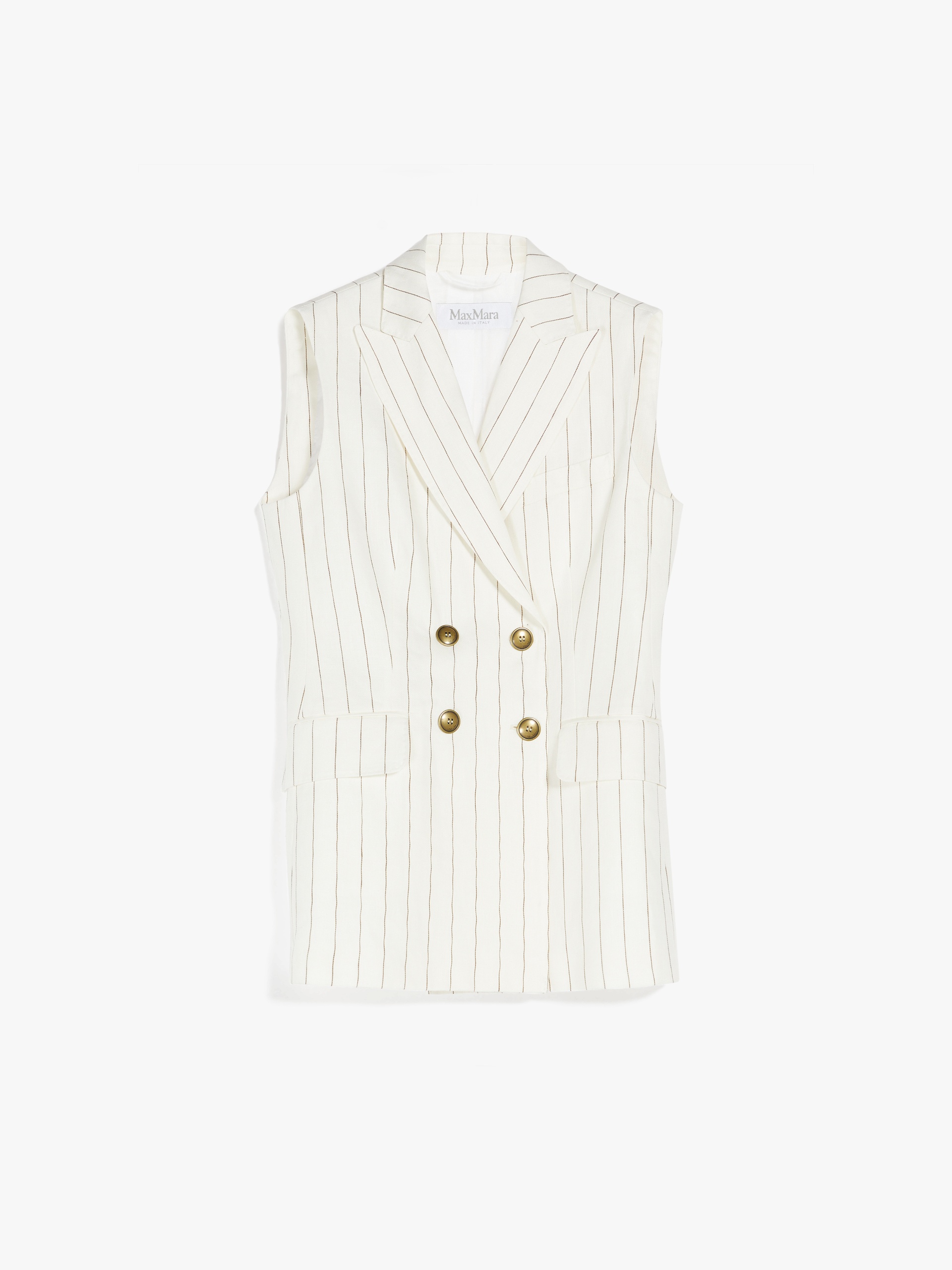 QUEBEC Pinstriped linen waistcoat - 1