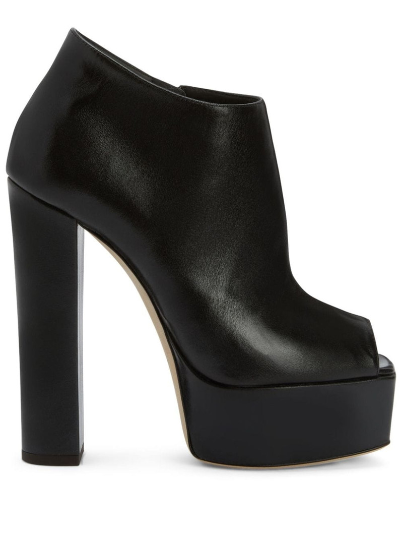 Judith 120mm peep-toe boots 1