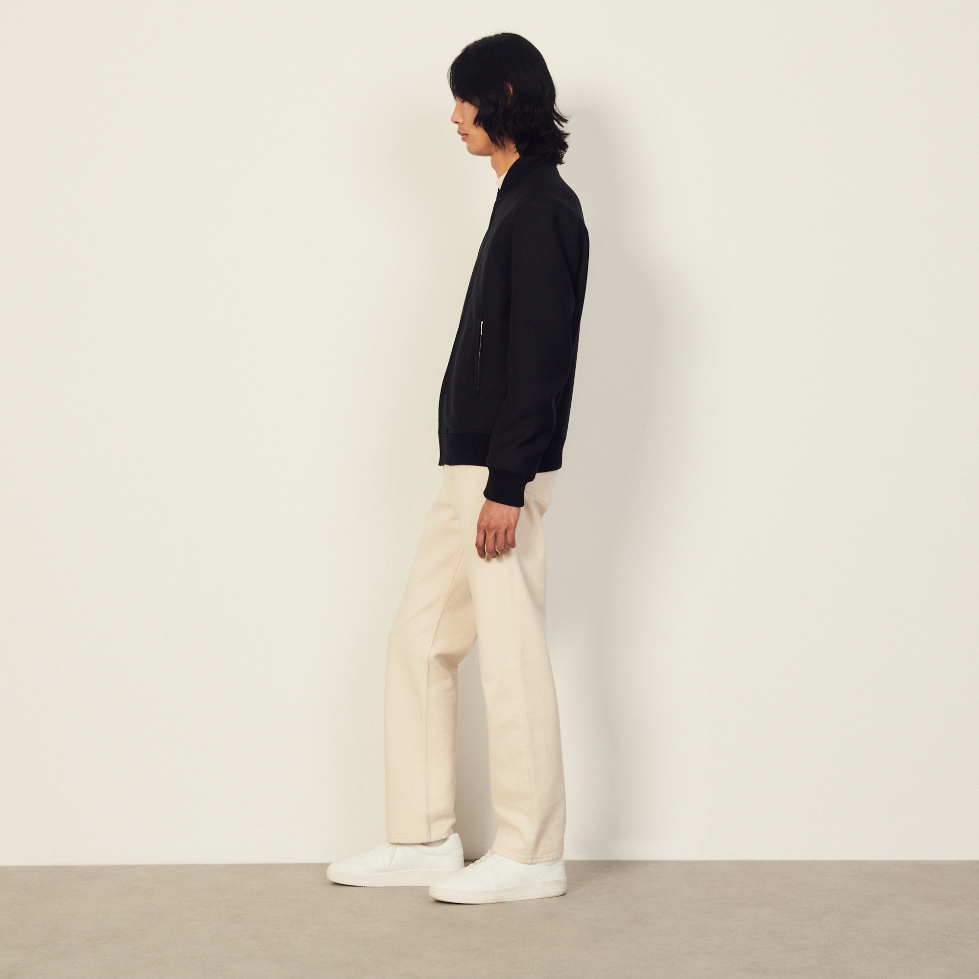 Zipped bomber jacket - 4