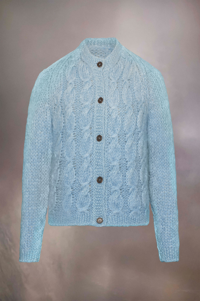 Maison Margiela Faded mohair cardigan outlook
