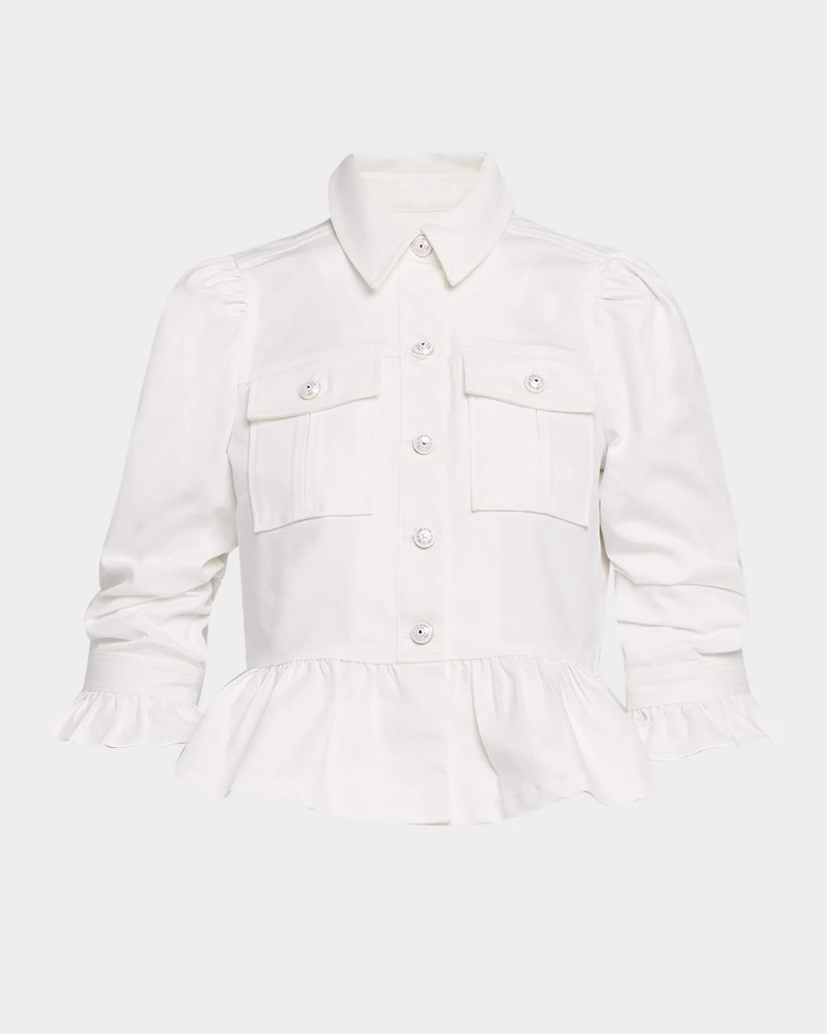 Delanie Denim Peplum Jacket - 1