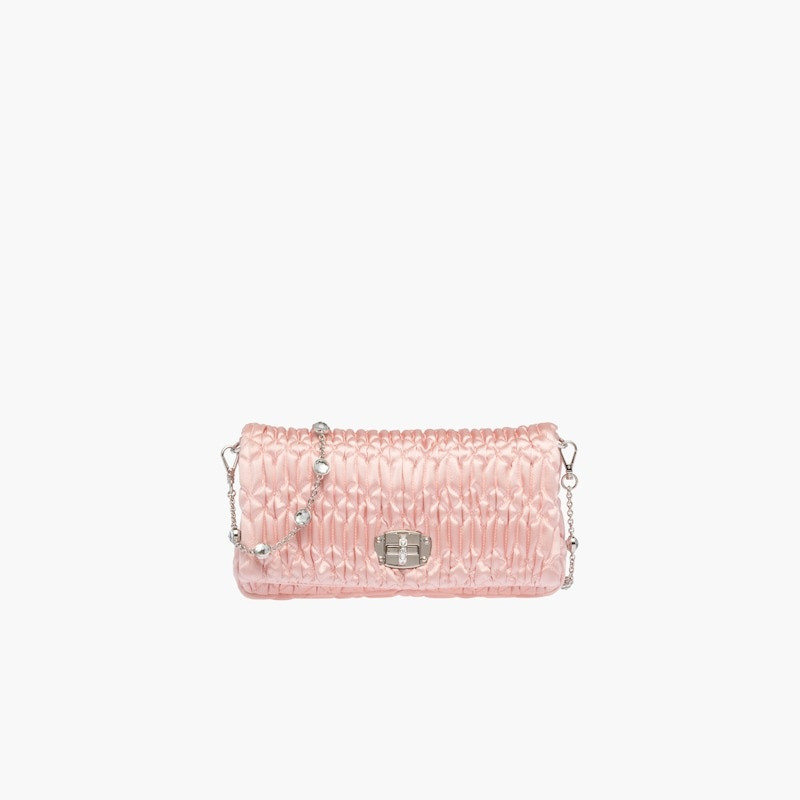 Miu Miu Miu Crystal satin bag outlook