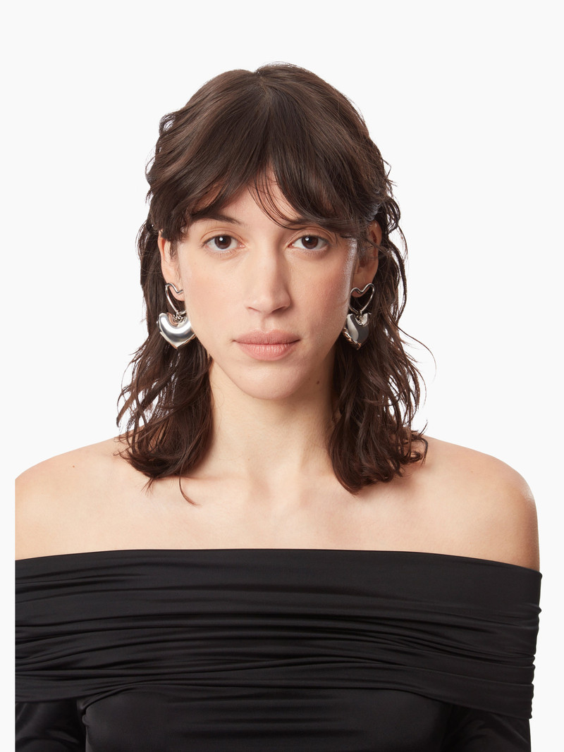 NINA RICCI HEART CHARM EARRINGS outlook