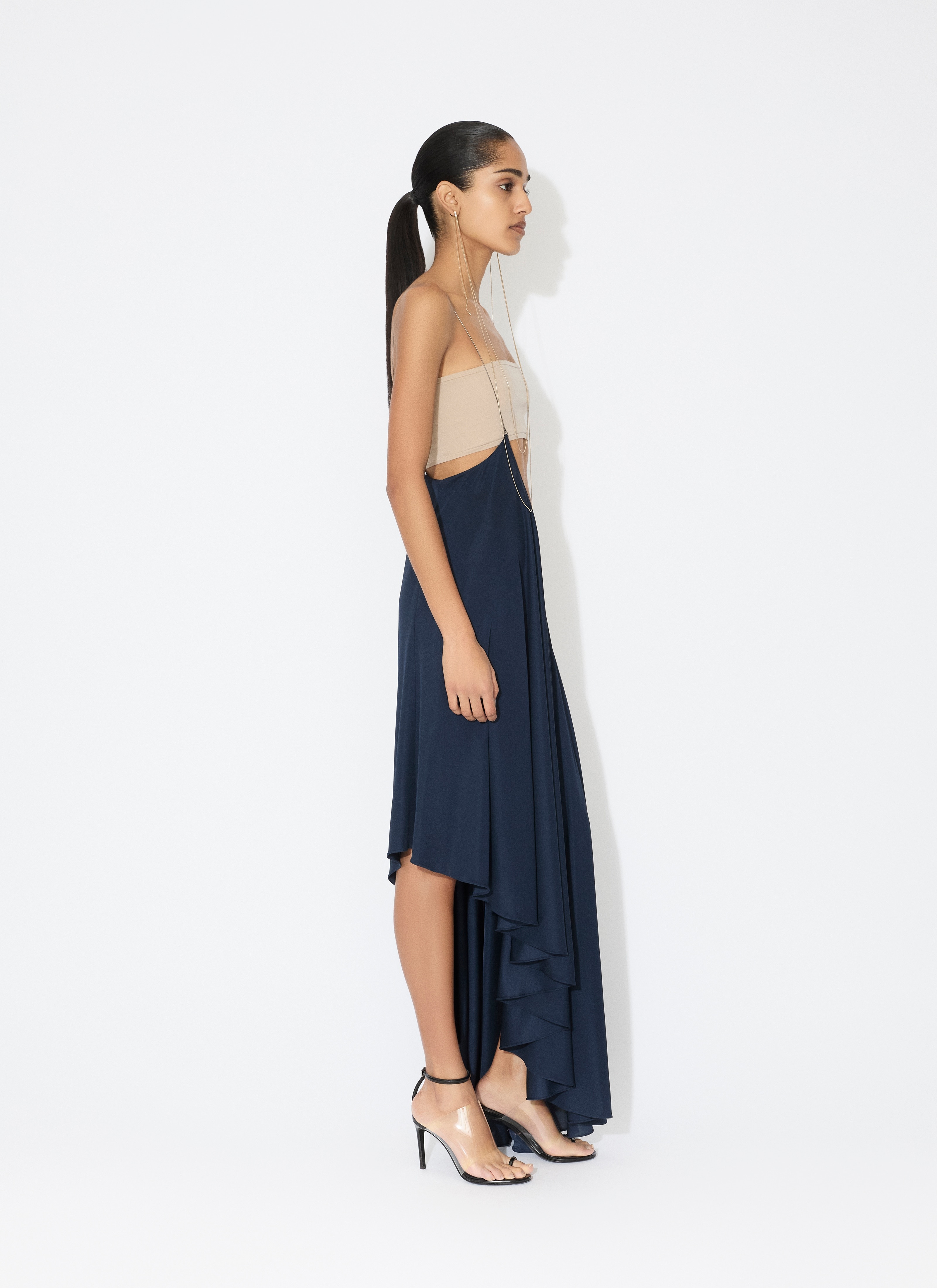 Alaïa JERSEY SUSPENDER SKIRT | REVERSIBLE