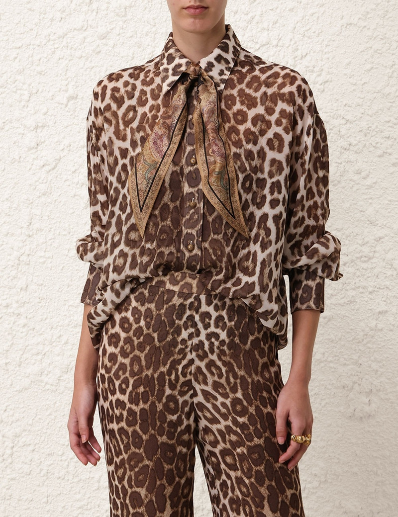Zimmermann ILLUSTRATION LEOPARD SHIRT outlook