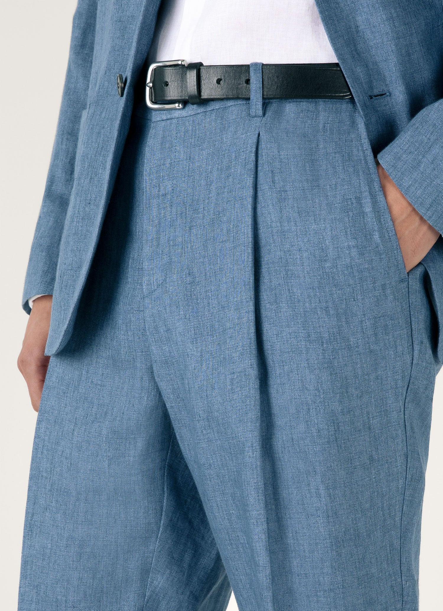 Pleated Linen Trouser - 6
