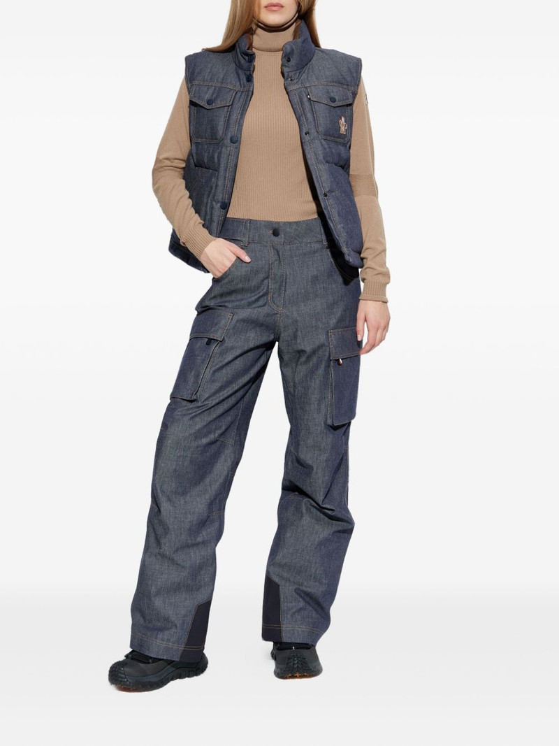 Moncler Grenoble logo-appliqué ribbed-knit jumper outlook