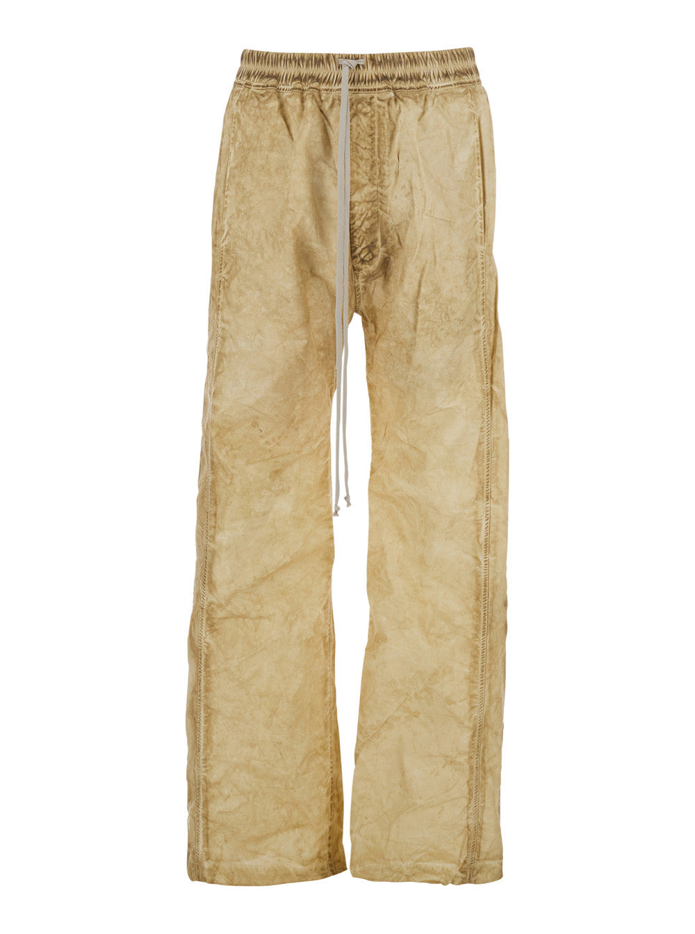 Drkshdw Men 'Pusher' Beige Pants With Elastic Drawstring Waist In Cotton Man - 1