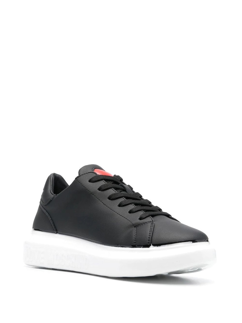 Moschino low-top lace-up sneakers outlook